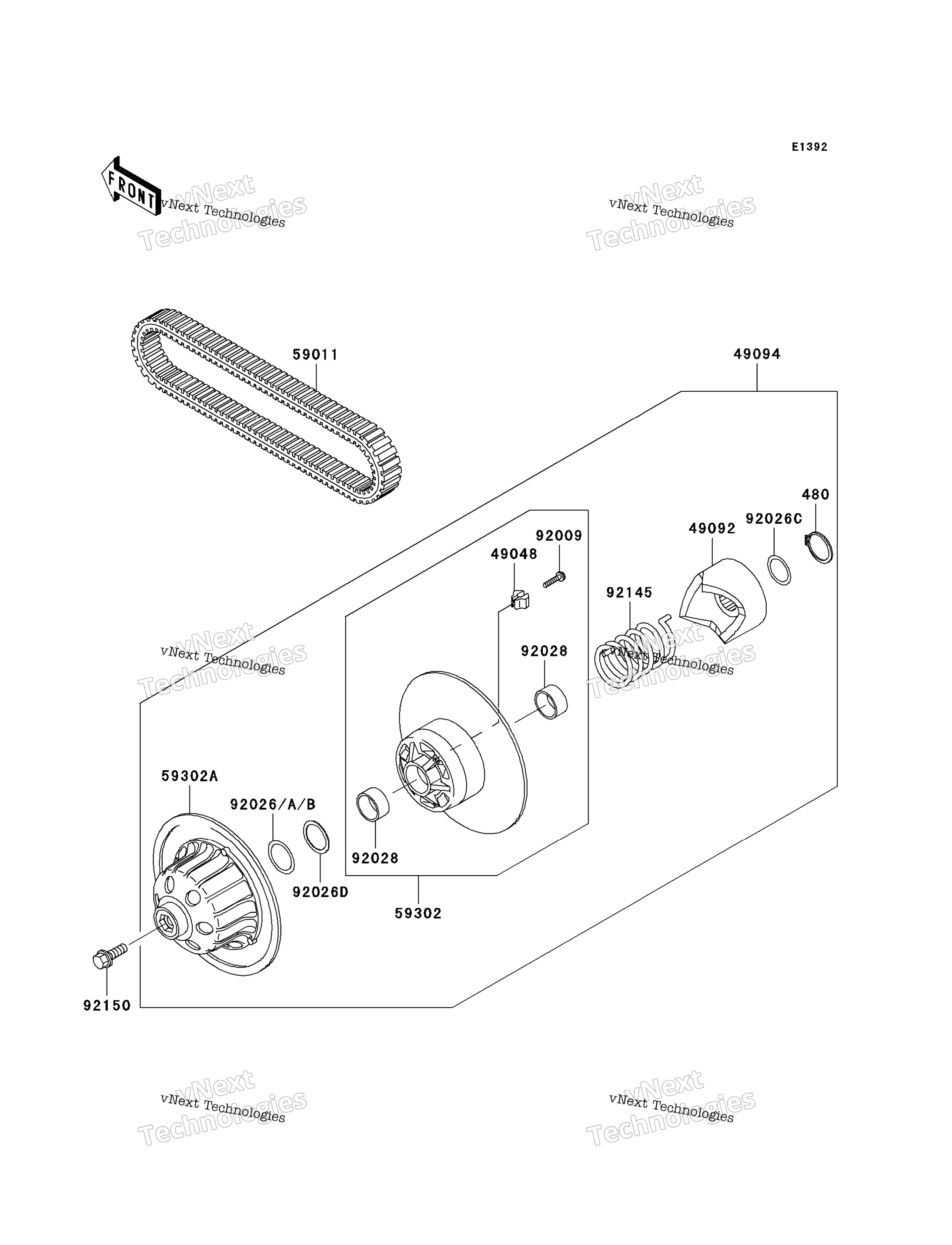 Ведомый Converter/Drive Belt