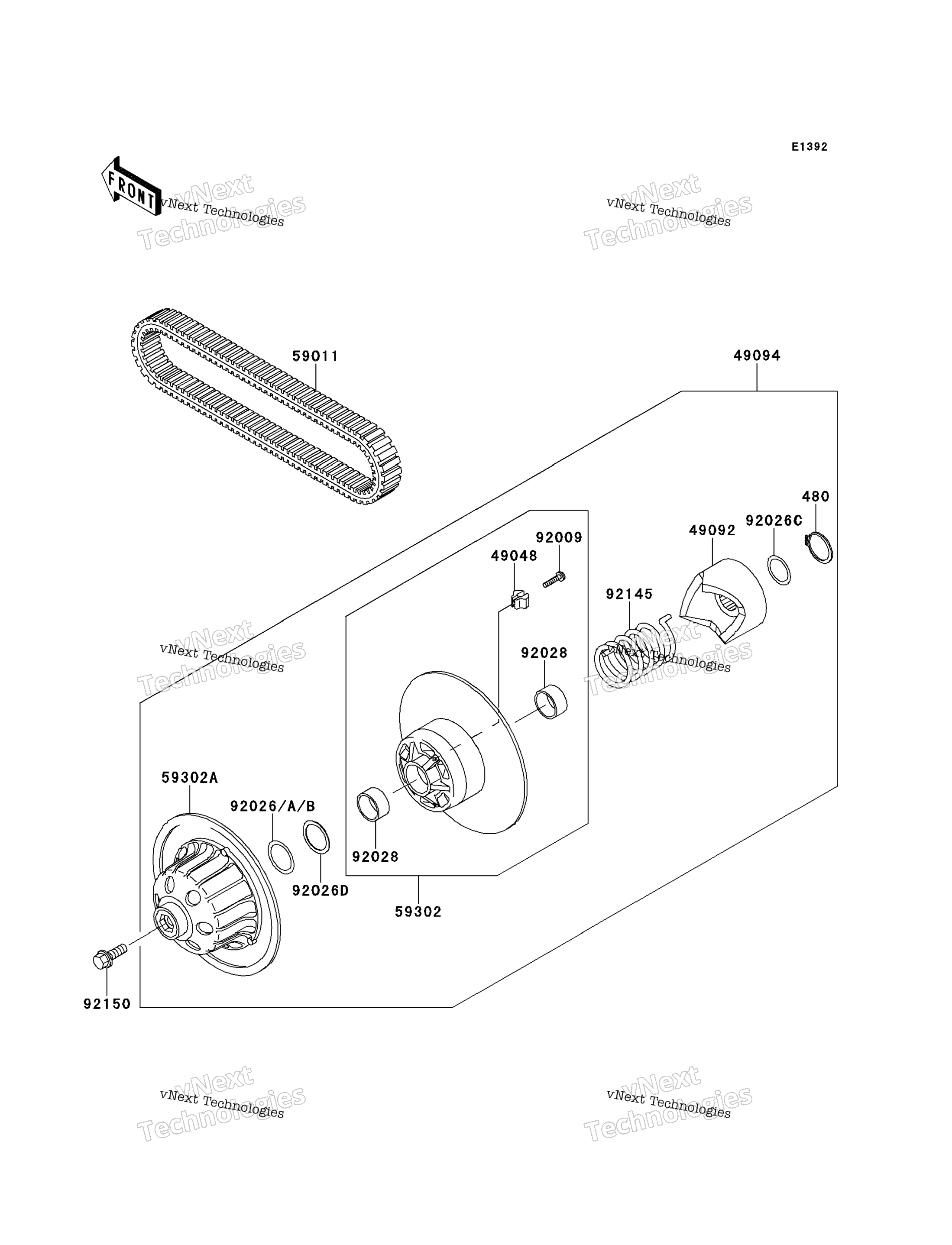 Ведомый Converter/Drive Belt