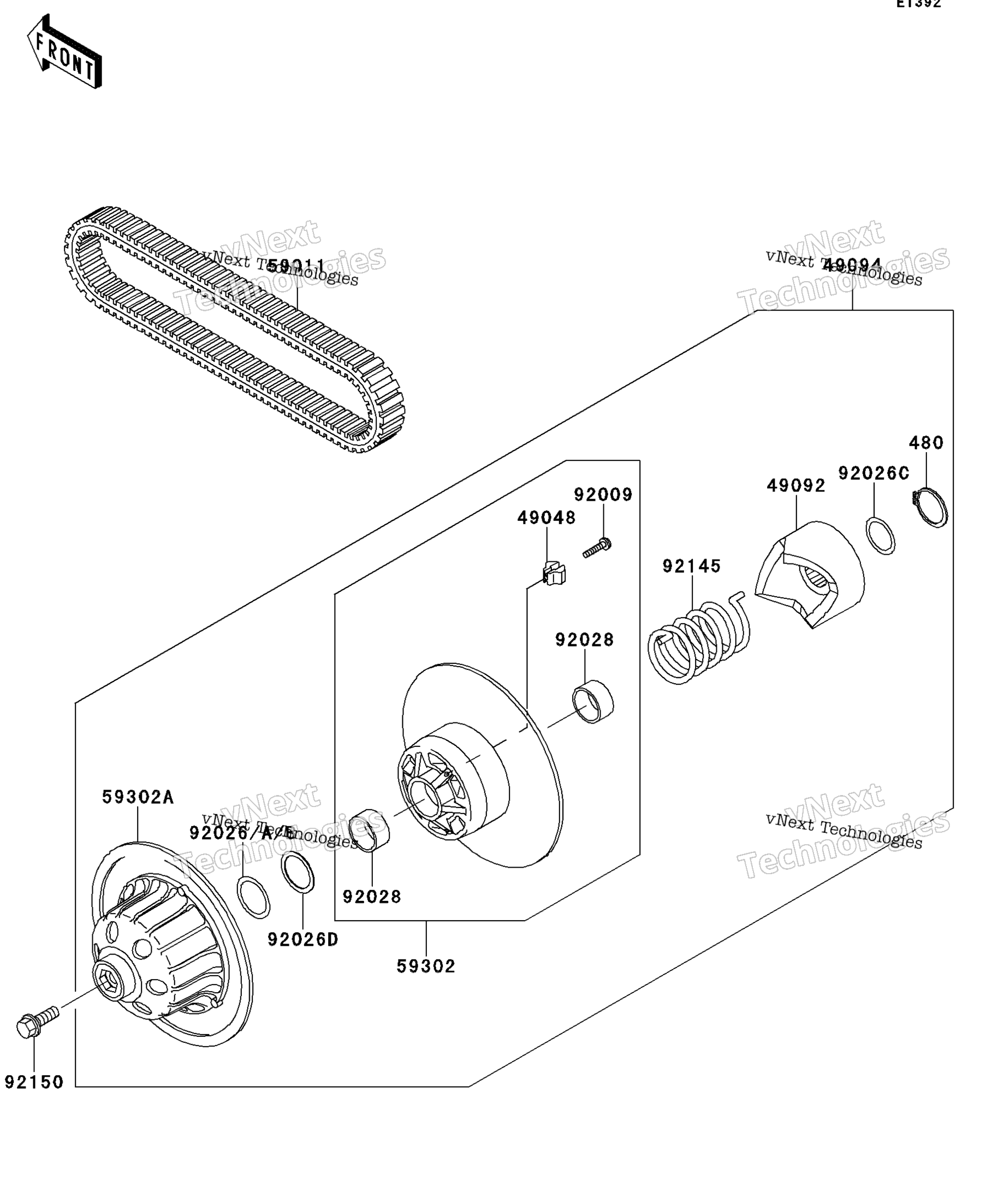 Ведомый Converter/Drive Belt