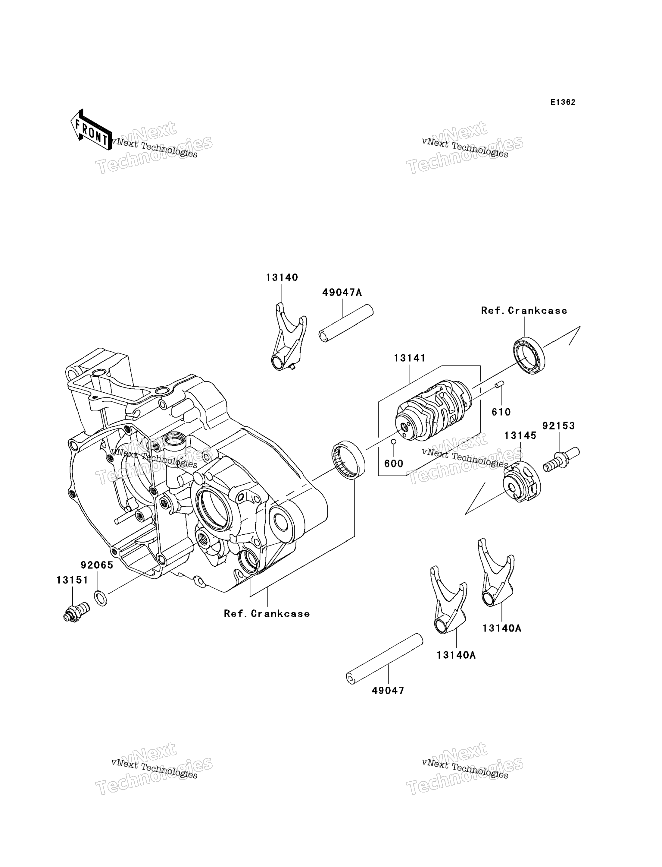 передача Change Drum / Shift Fork(S)