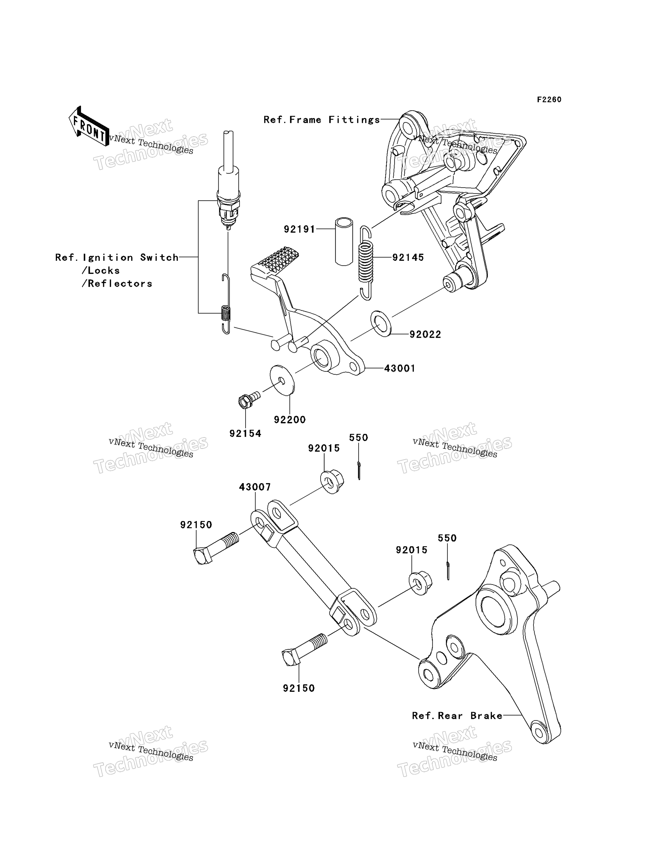 Тормоз Pedal/Torque Link
