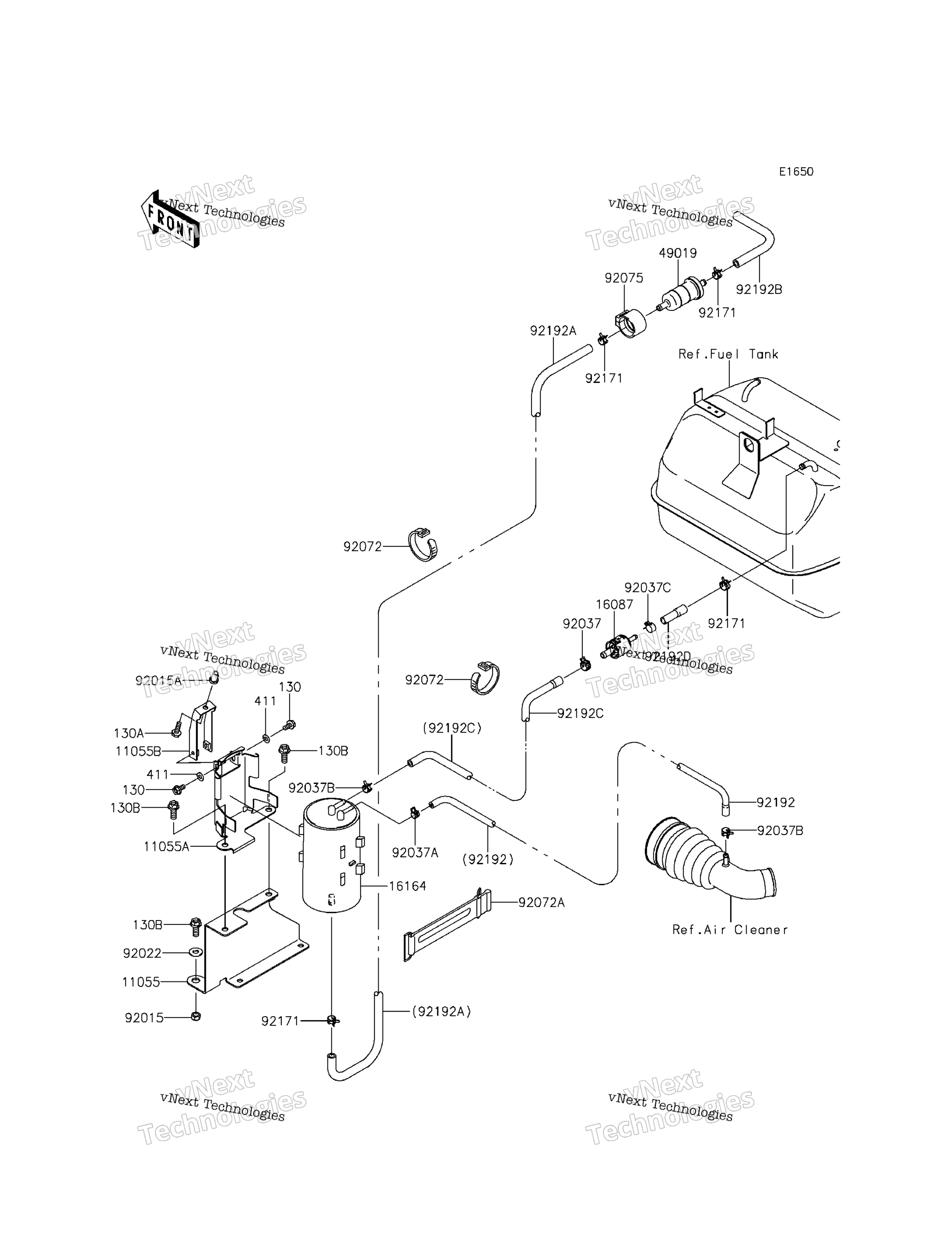 топливный Evaporative System (Ebf)