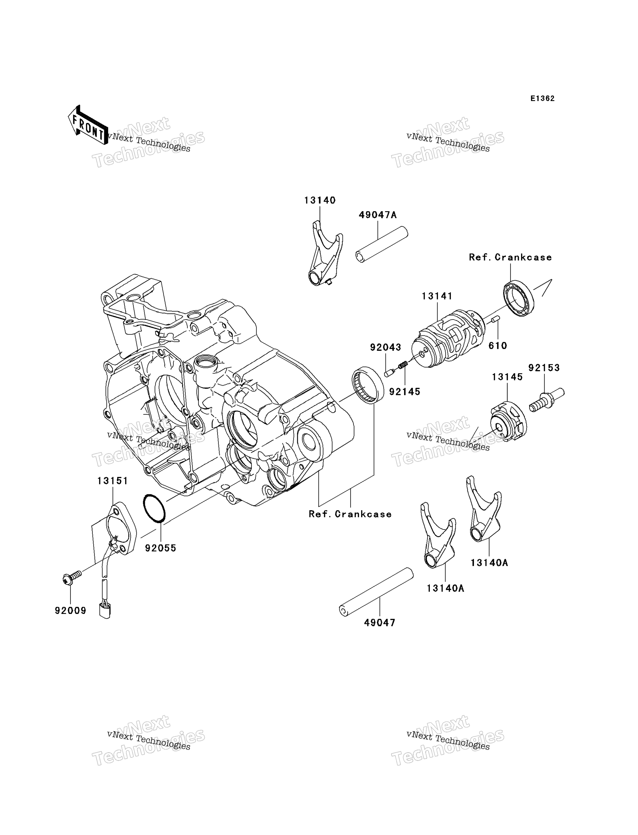 передача Change Drum / Shift Fork(S)