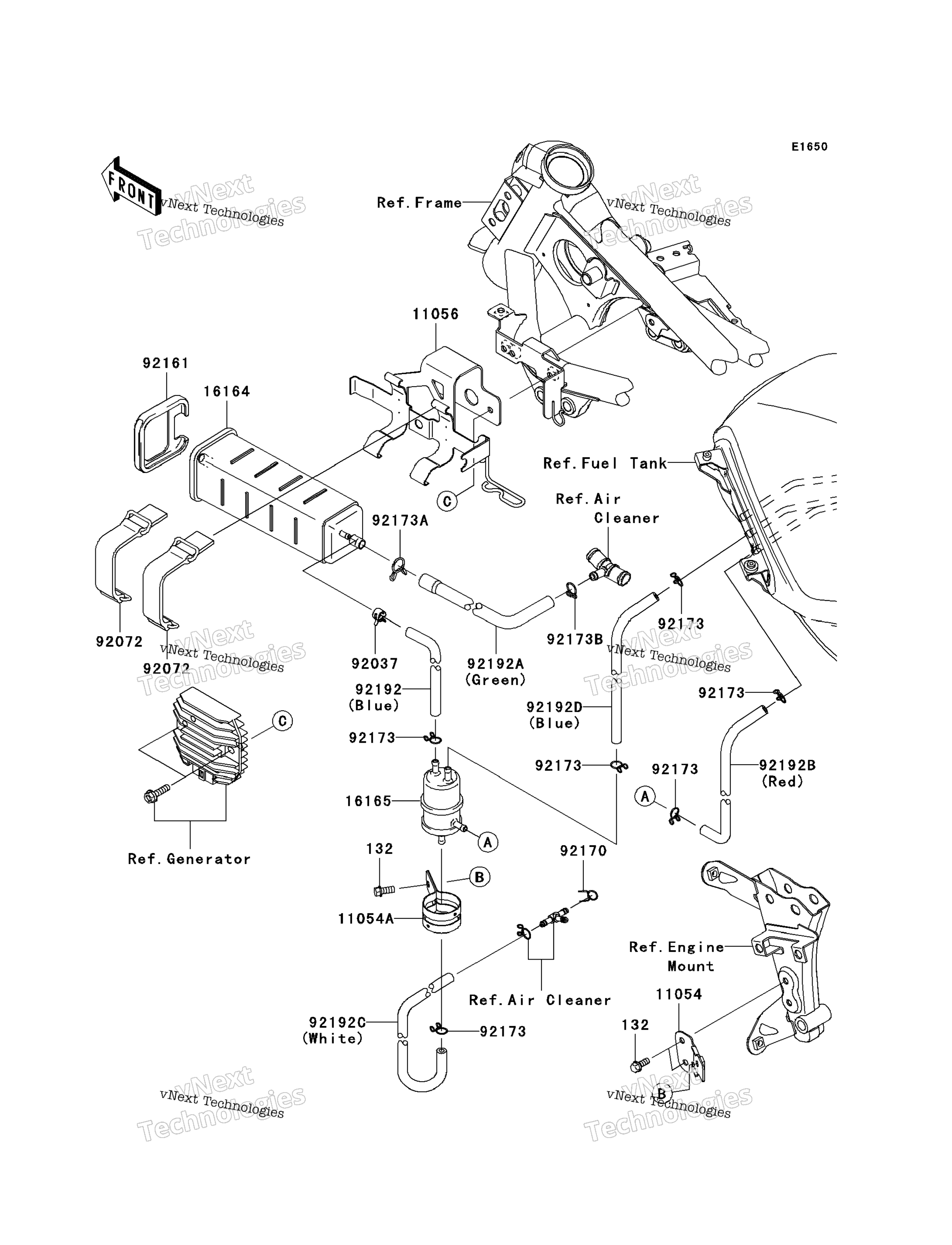 топливный Evaporative System (Ca)