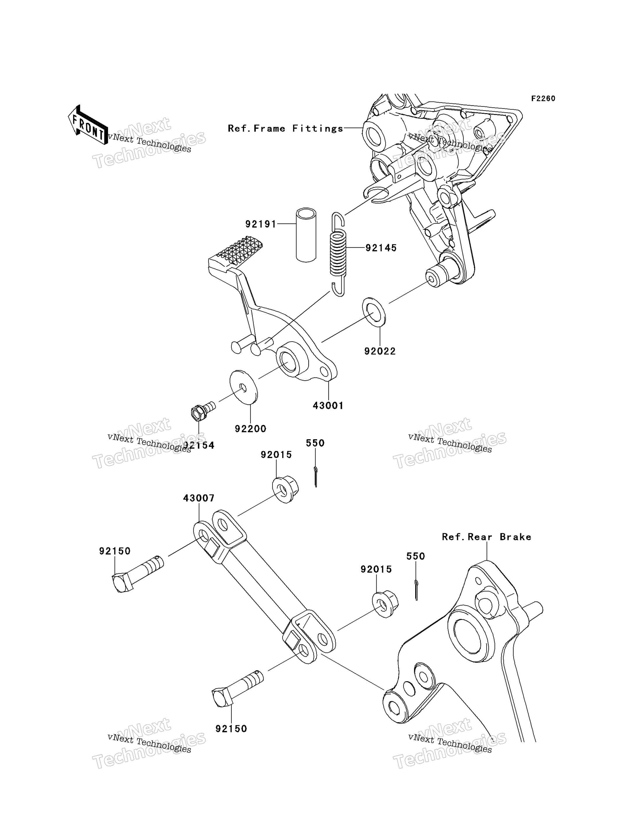 Тормоз Pedal/Torque Link