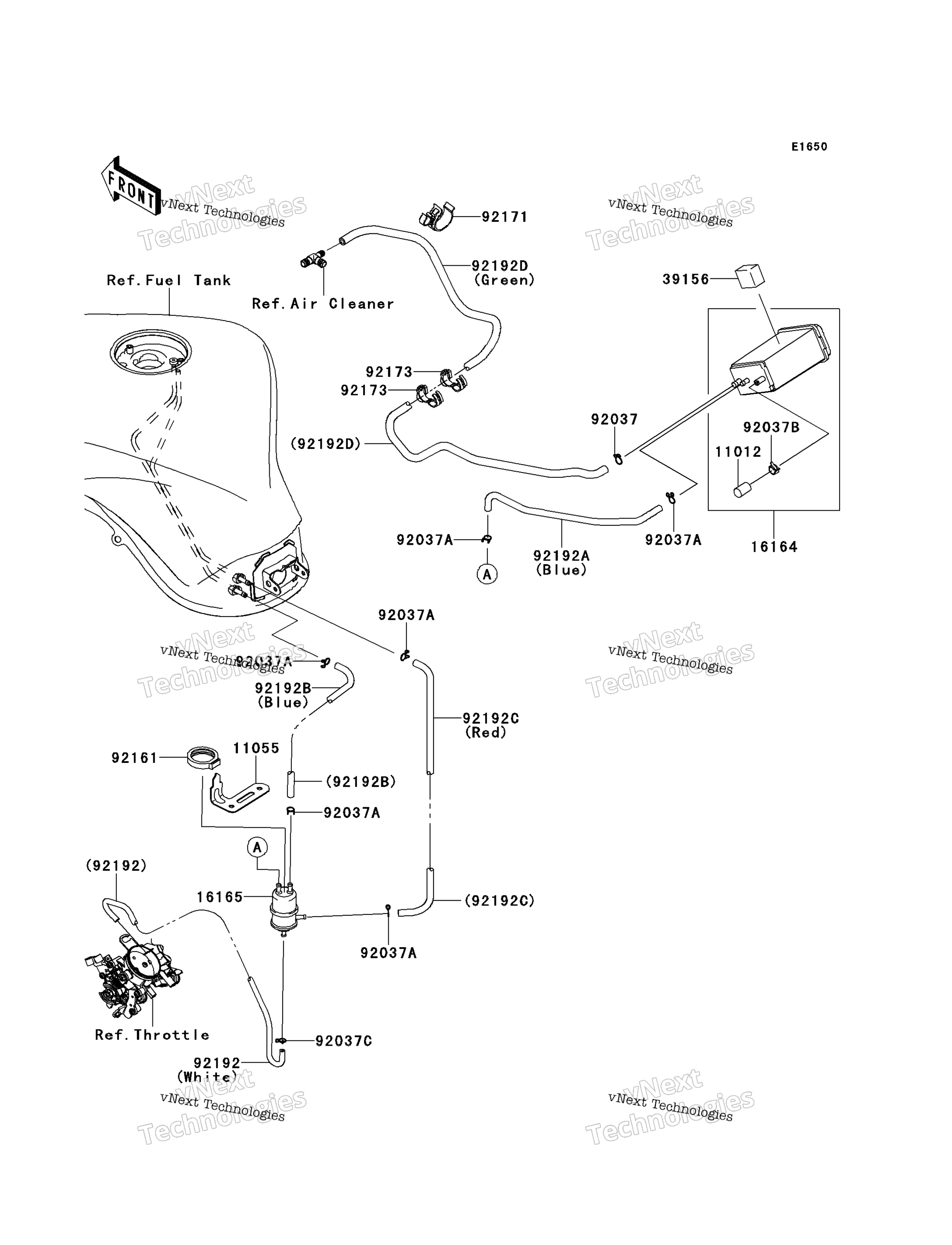 топливный Evaporative System (Ca)