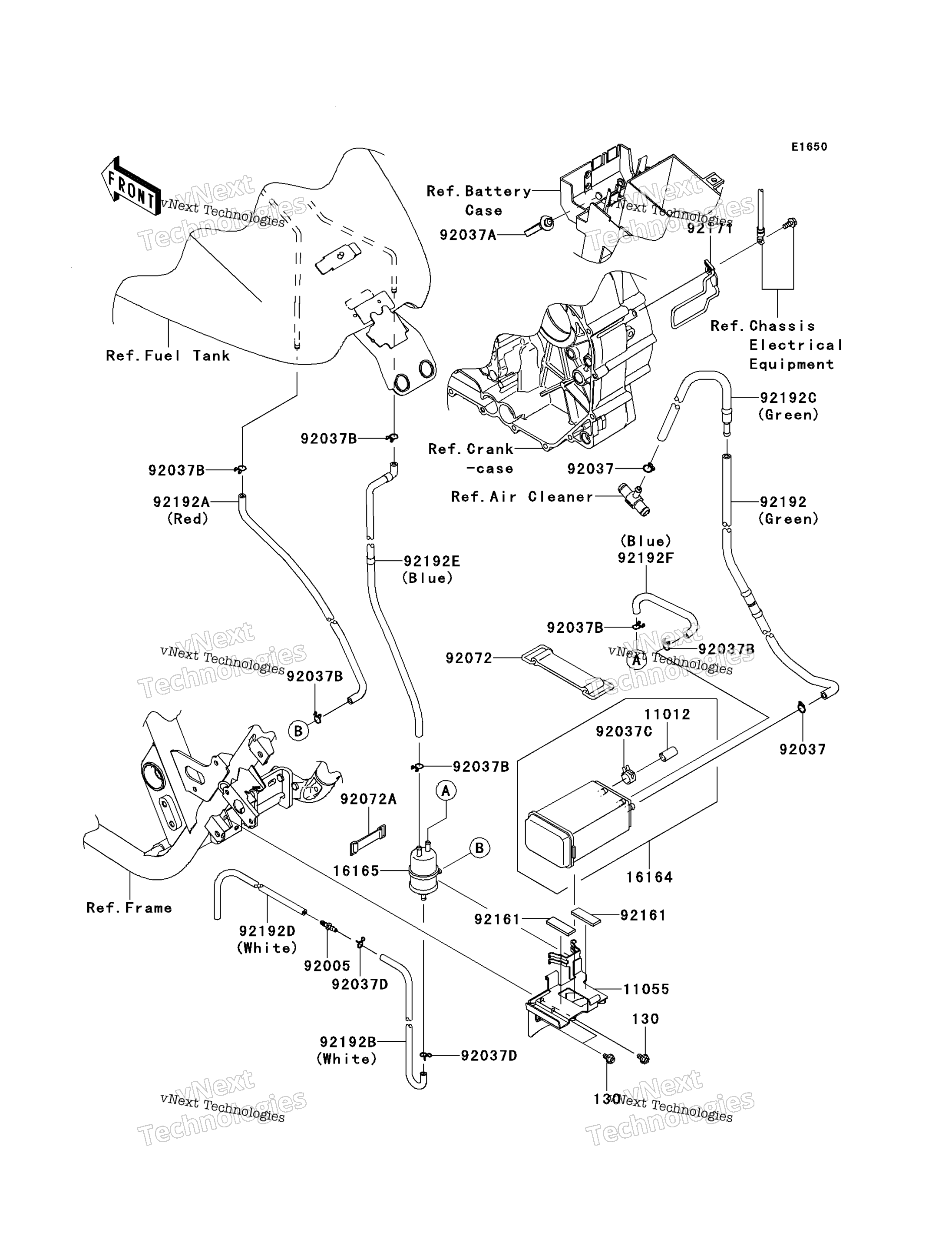 топливный Evaporative System (Ca)