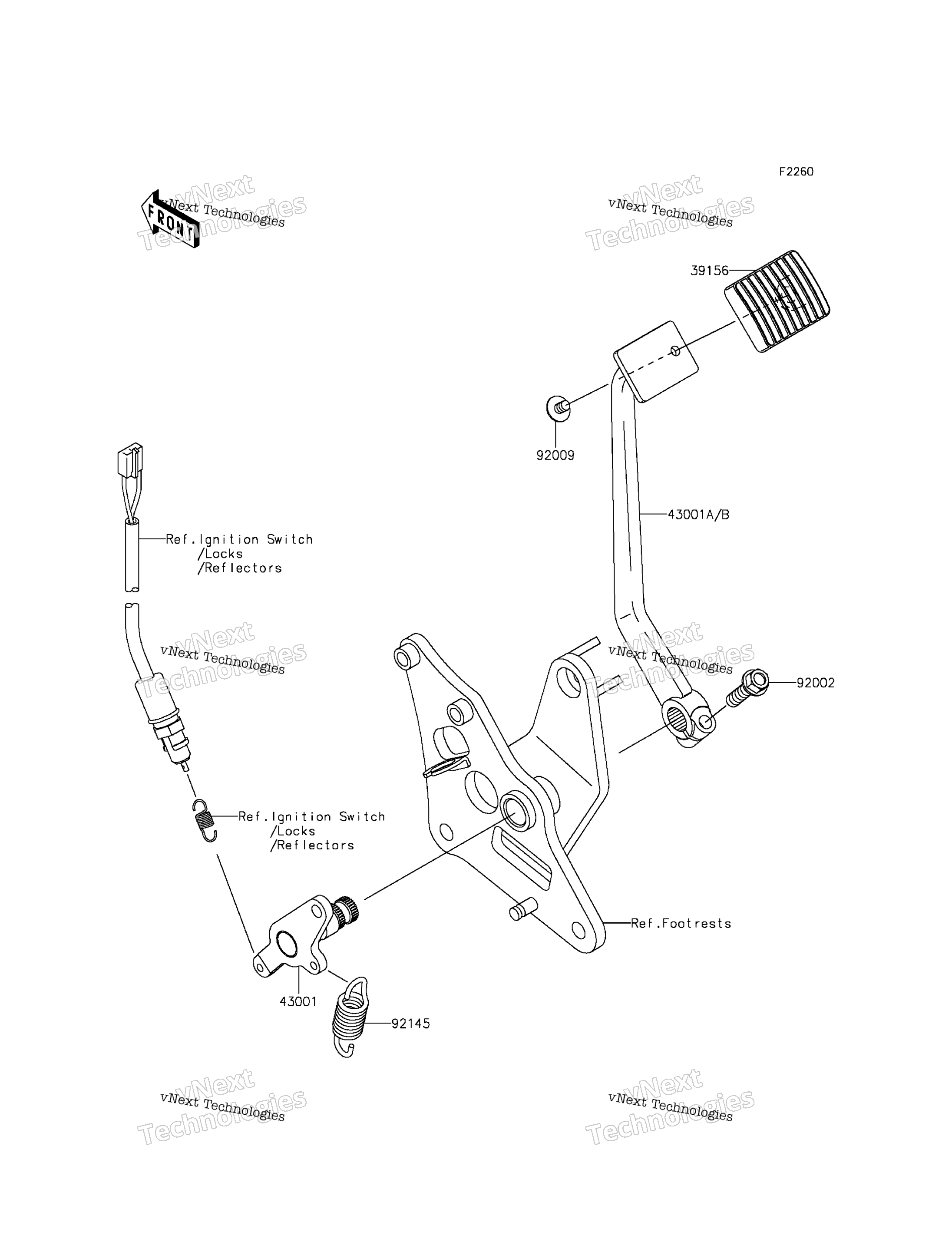 Тормоз Pedal/Torque Link