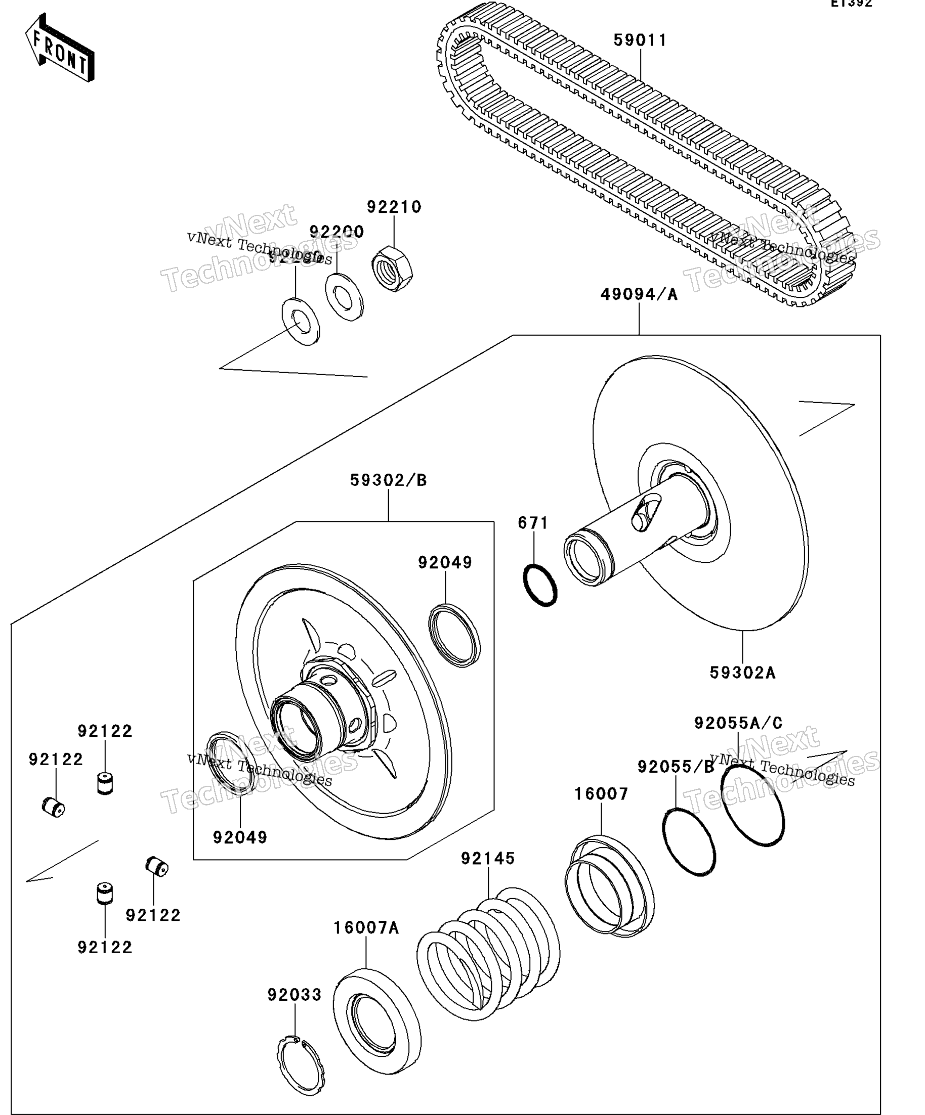 Ведомый Converter/Drive Belt