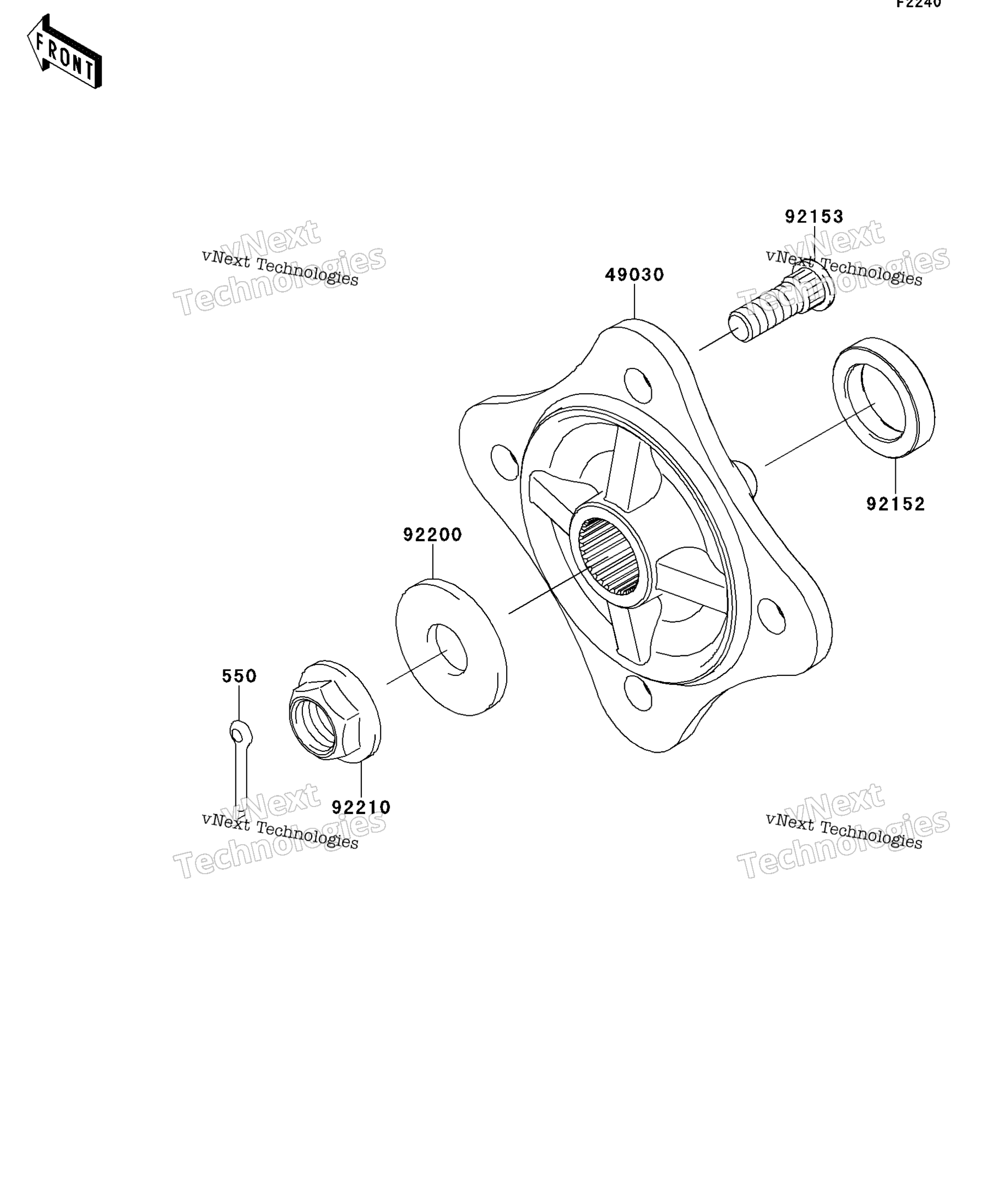 задний Hubs / Brakes
