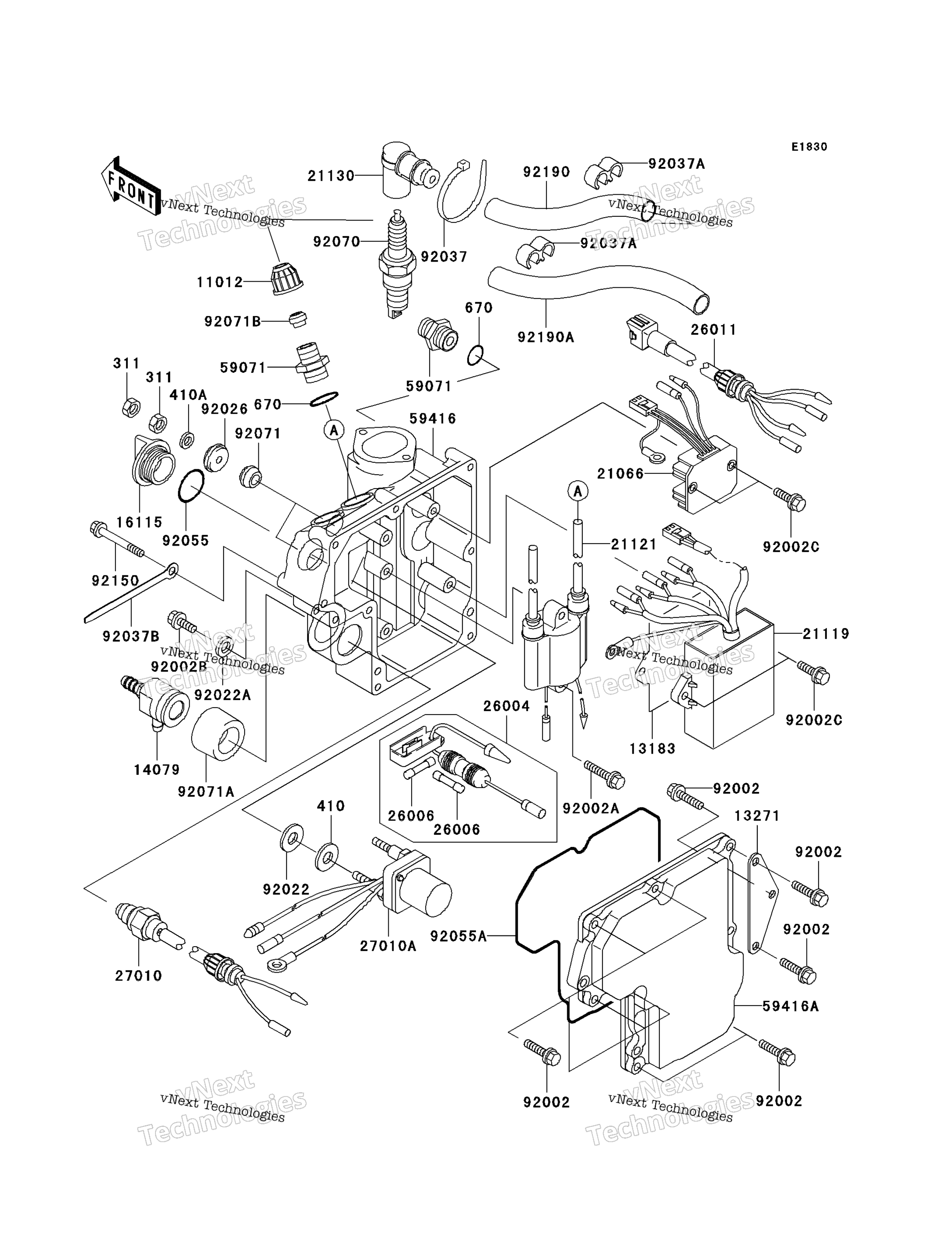 Система зажигания System (A1)