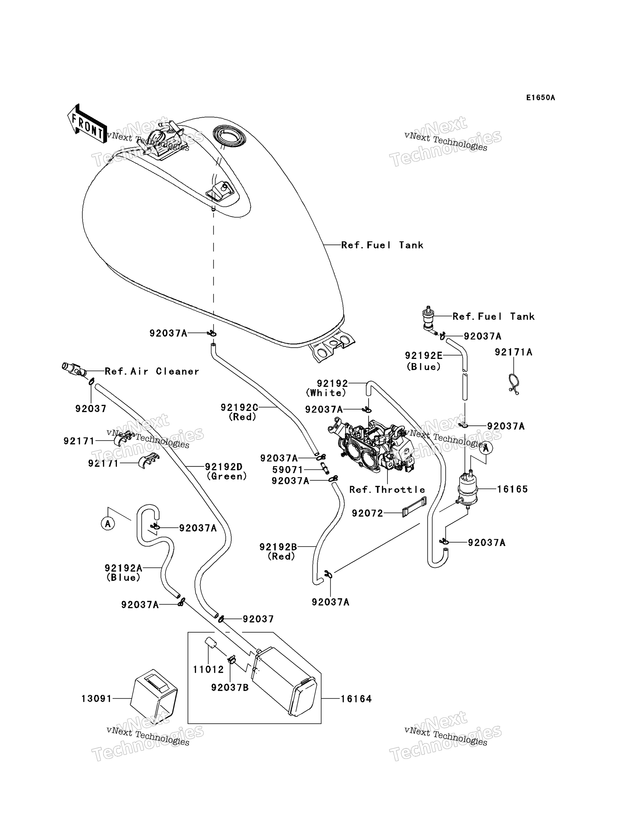 топливный Evaporative System (Bcf Bdfa)(Ca)