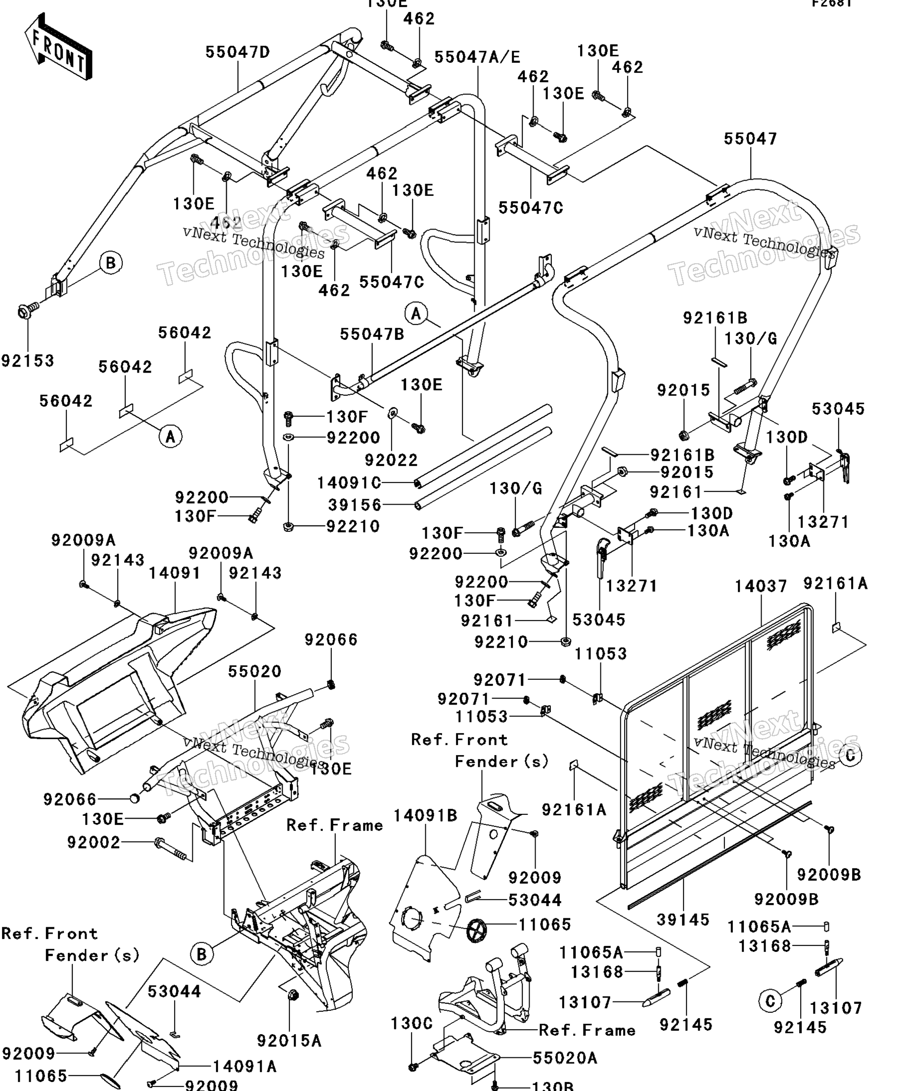 Guards / Cab Frame(G9f&Sim;Gcf)
