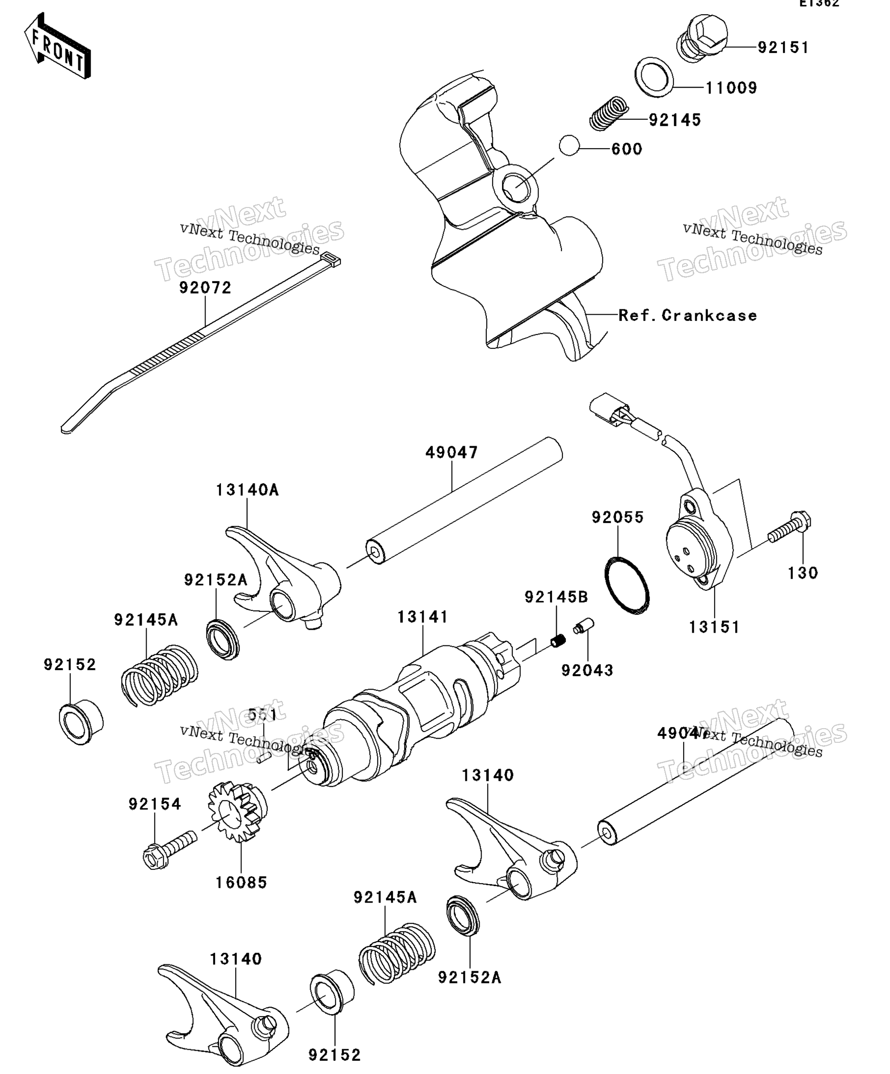 передача Change Drum / Shift Fork(S)