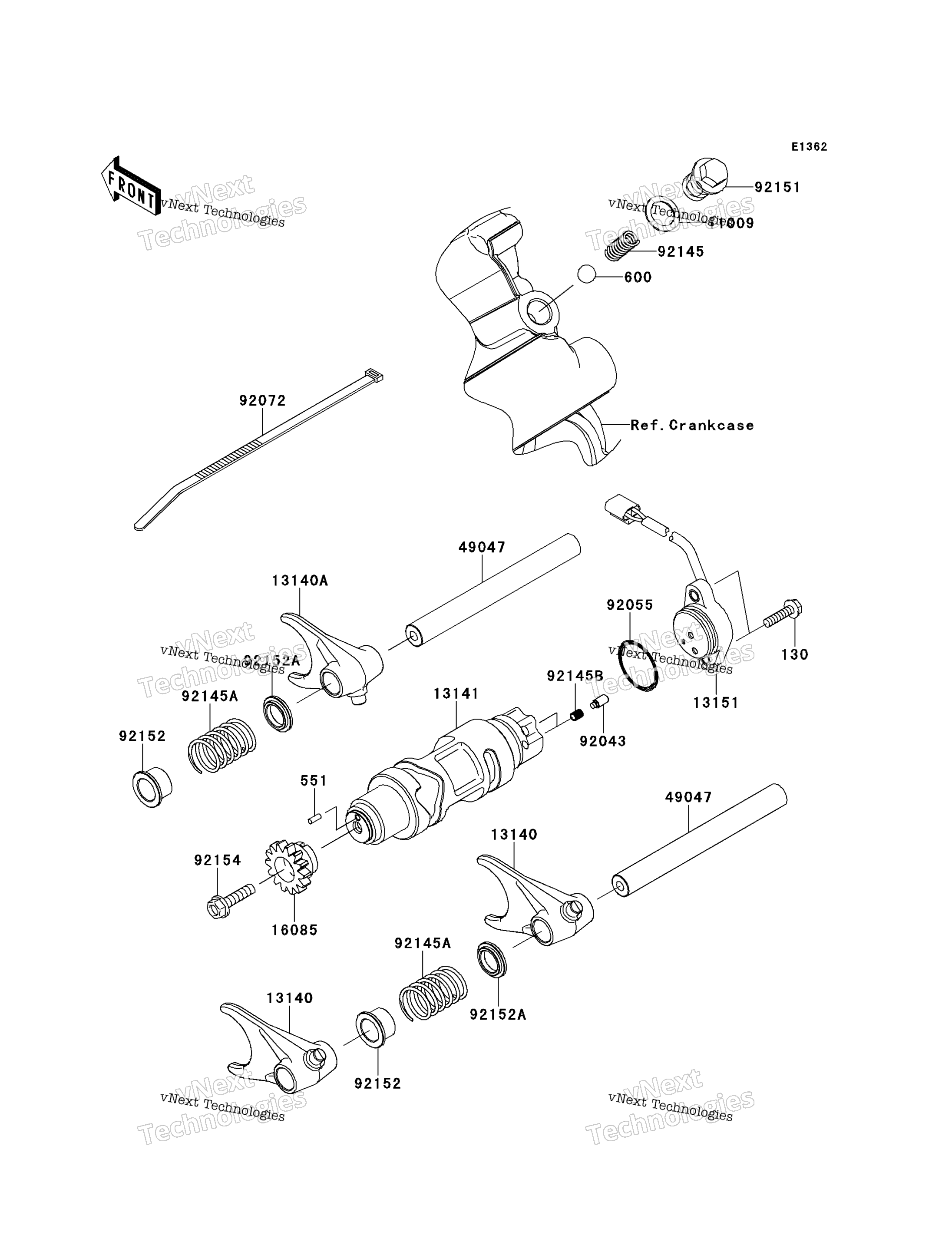 передача Change Drum / Shift Fork(S)