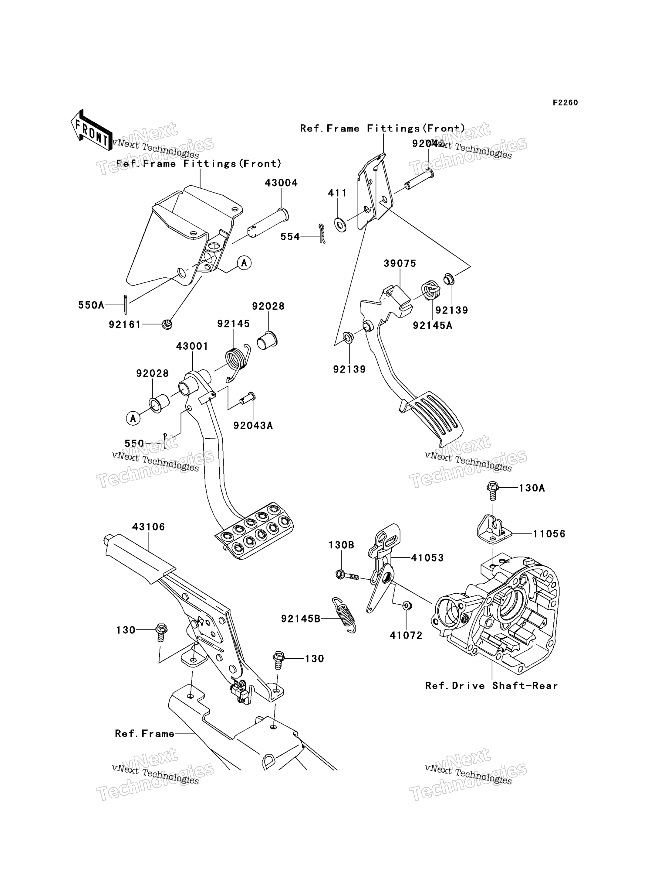 Тормоз Pedal/Throttle Lever
