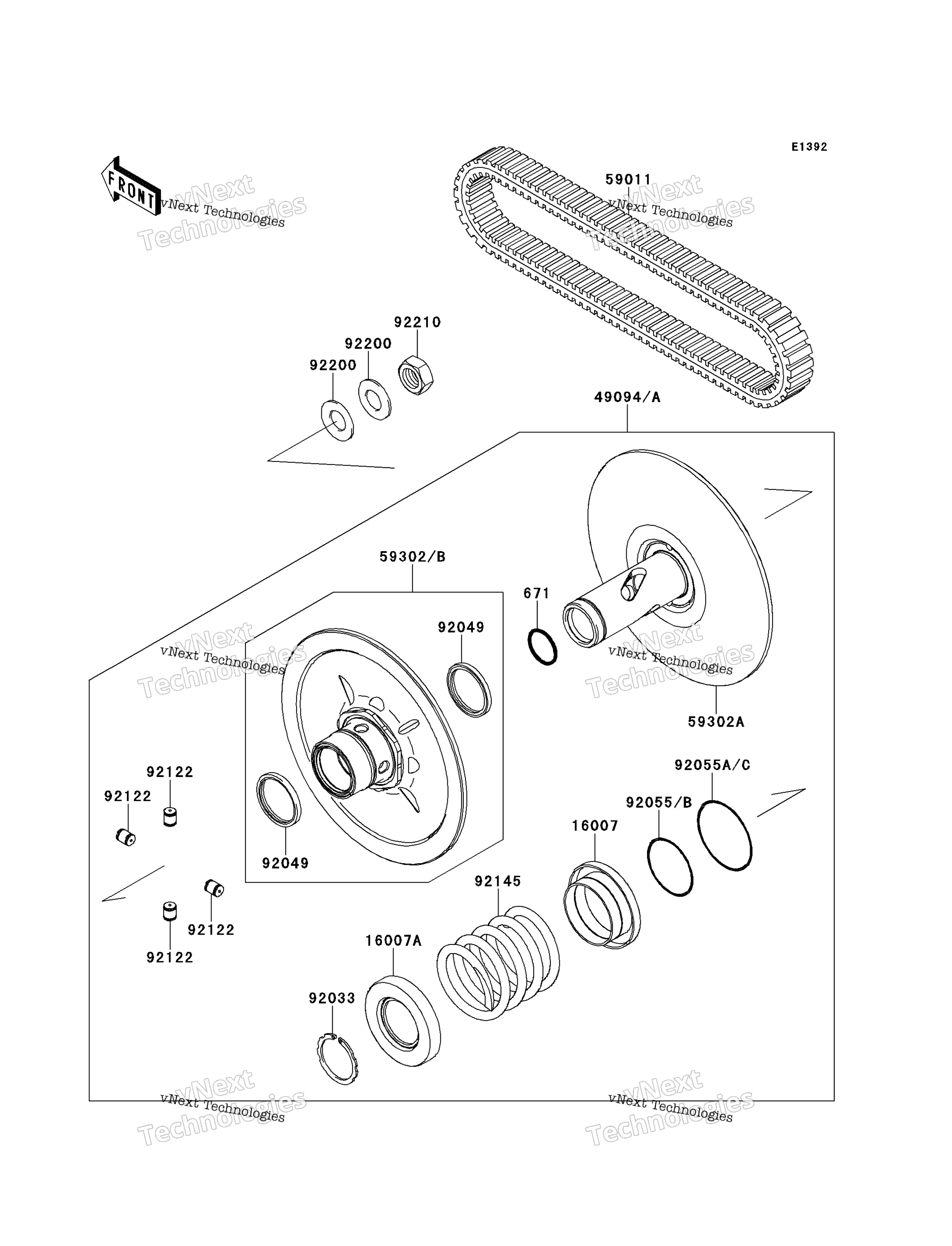 Ведомый Converter/Drive Belt