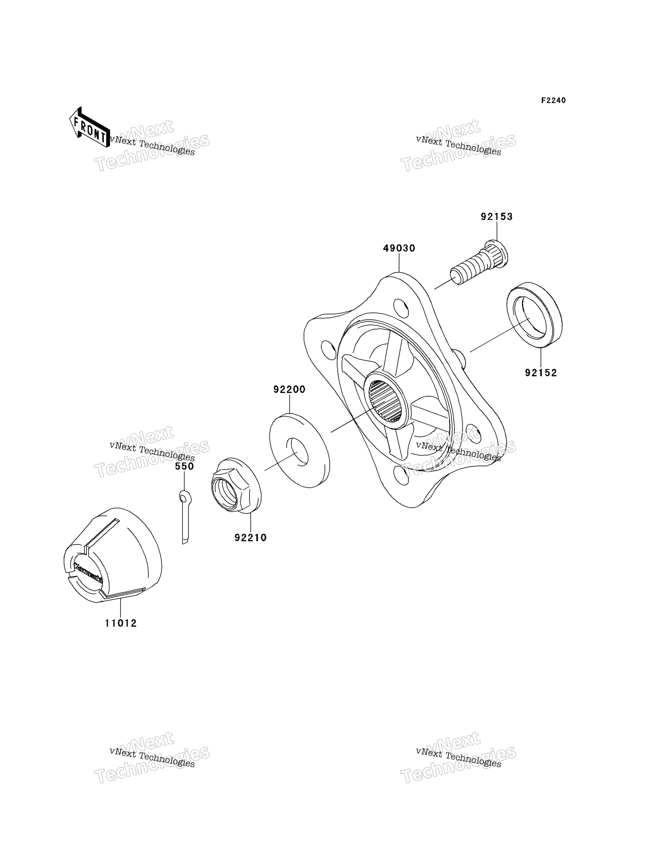 задний Hubs / Brakes