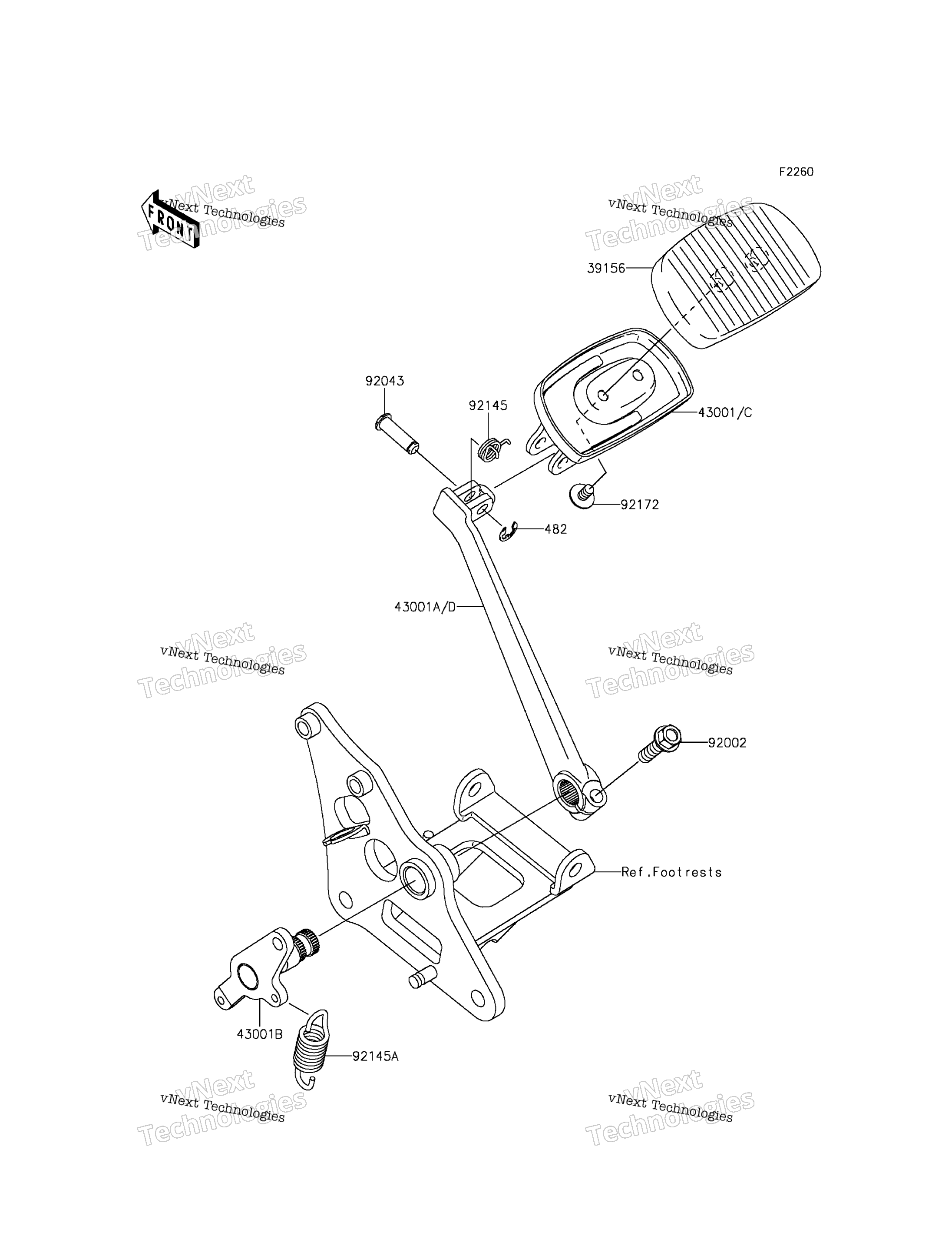 Тормоз Pedal/Torque Link