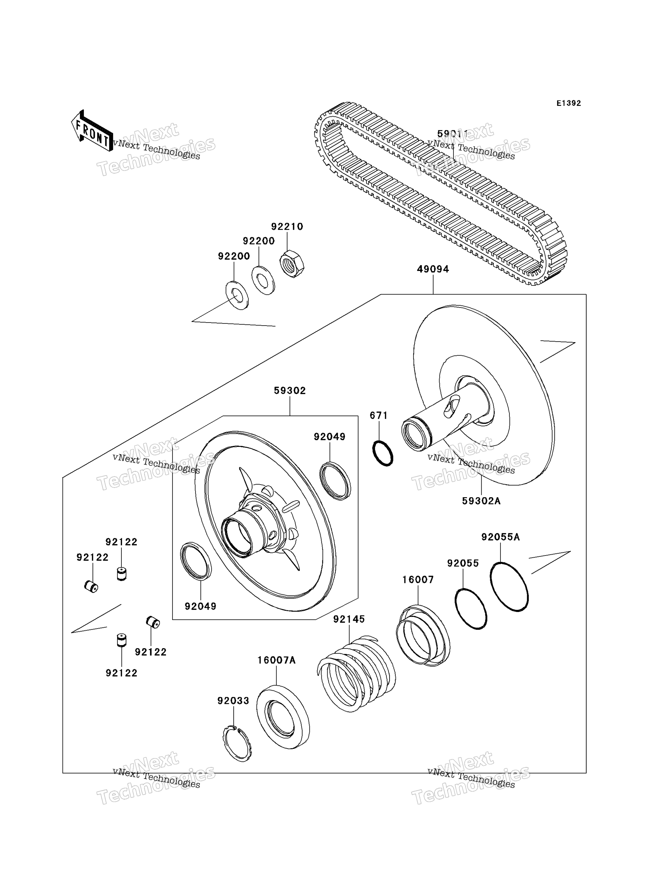 Ведомый Converter/Drive Belt