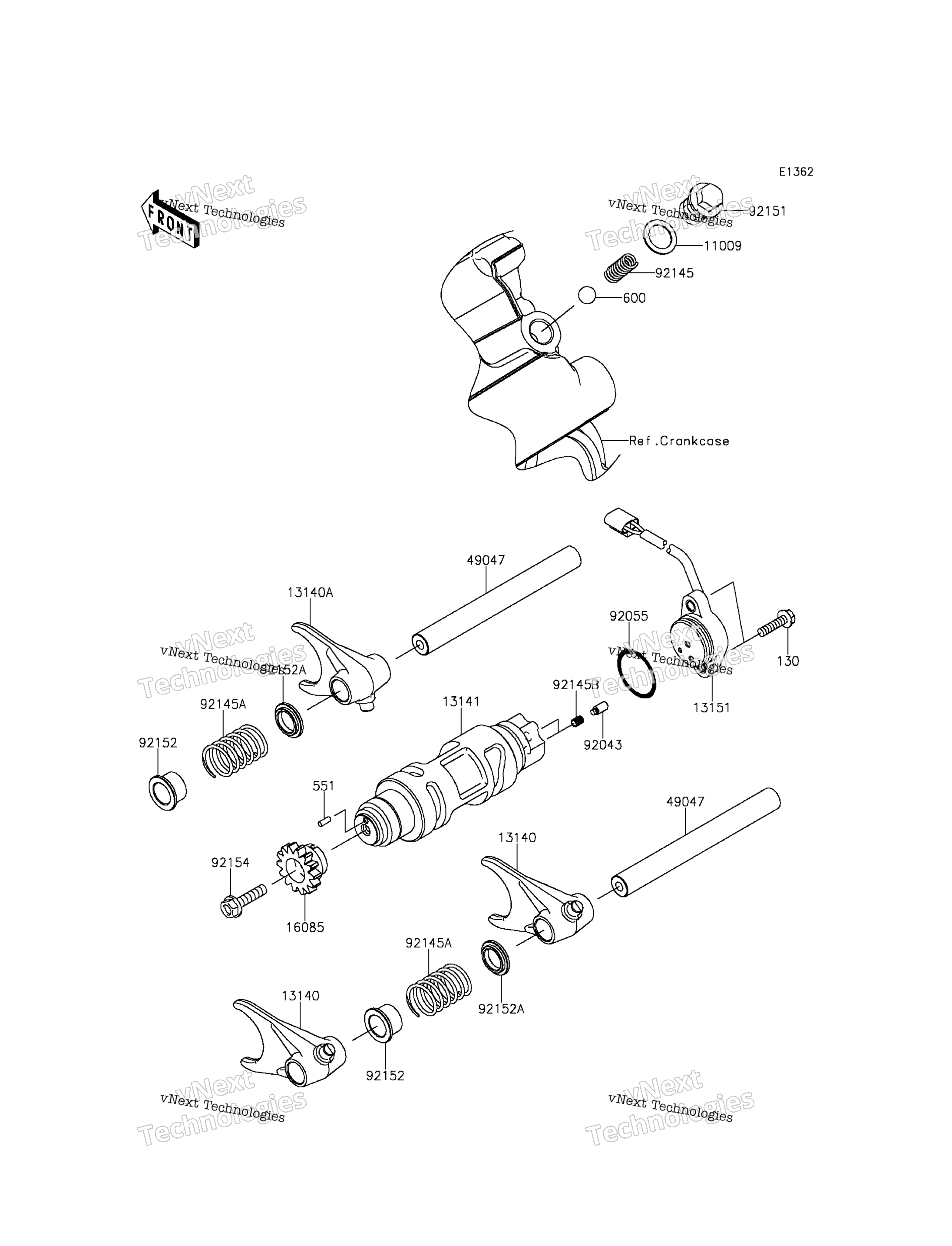 передача Change Drum / Shift Fork(S)