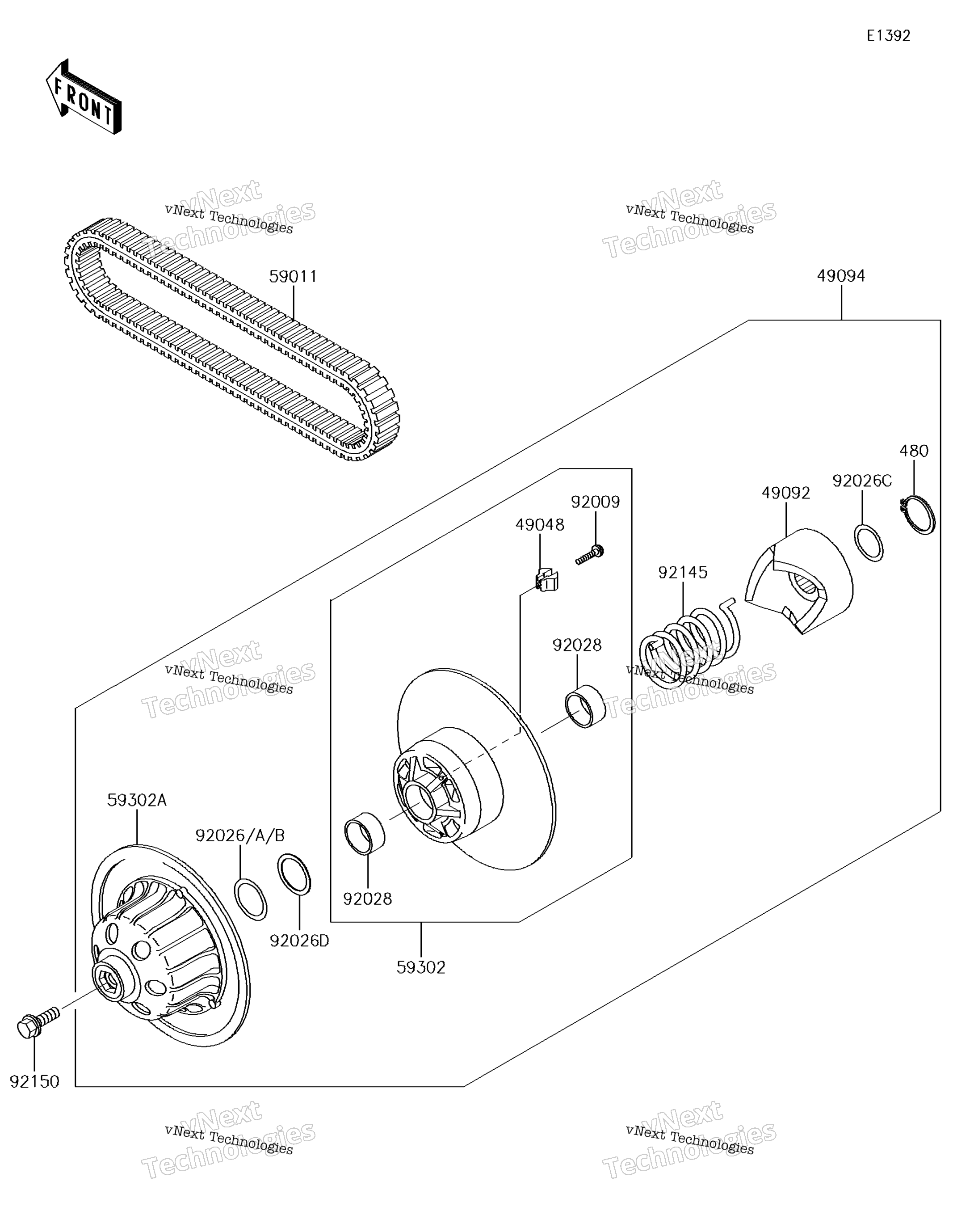Ведомый Converter/Drive Belt