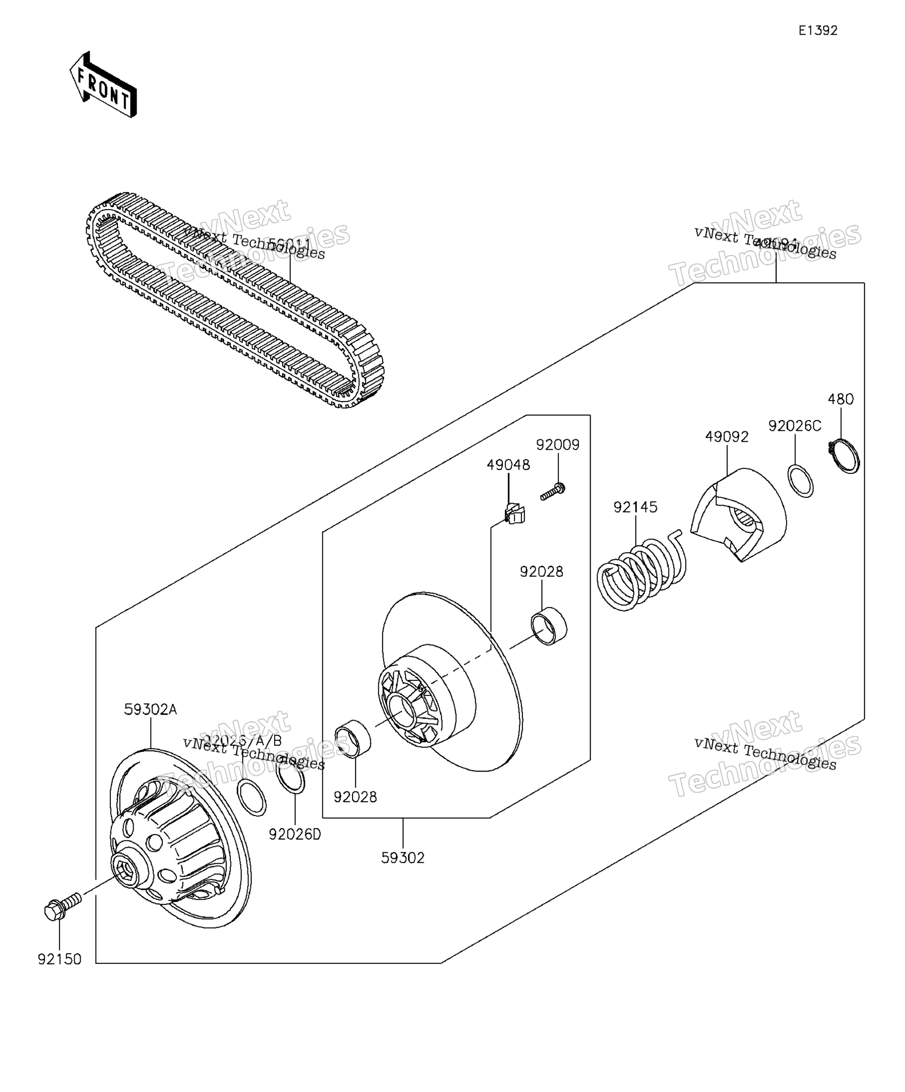 Ведомый Converter/Drive Belt