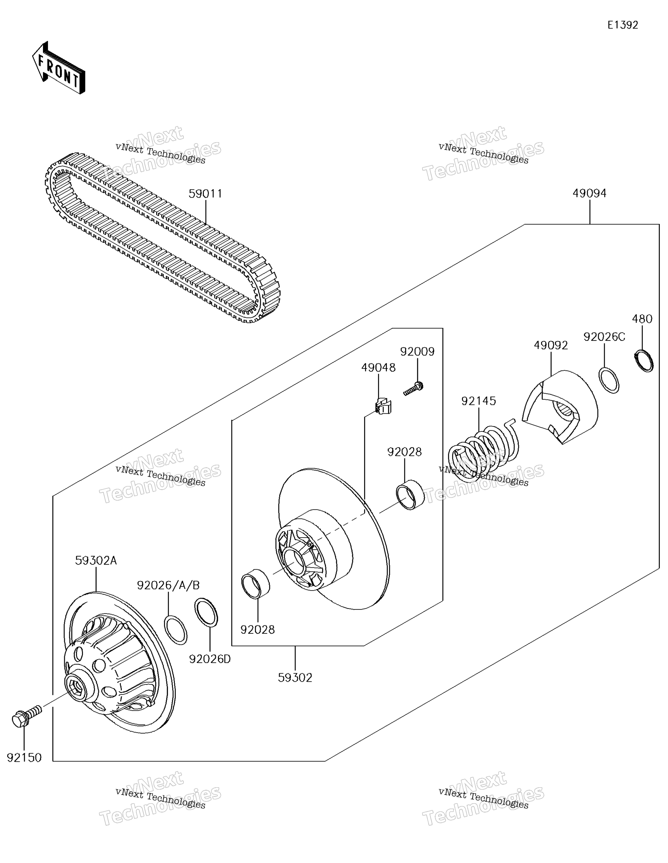 Ведомый Converter/Drive Belt