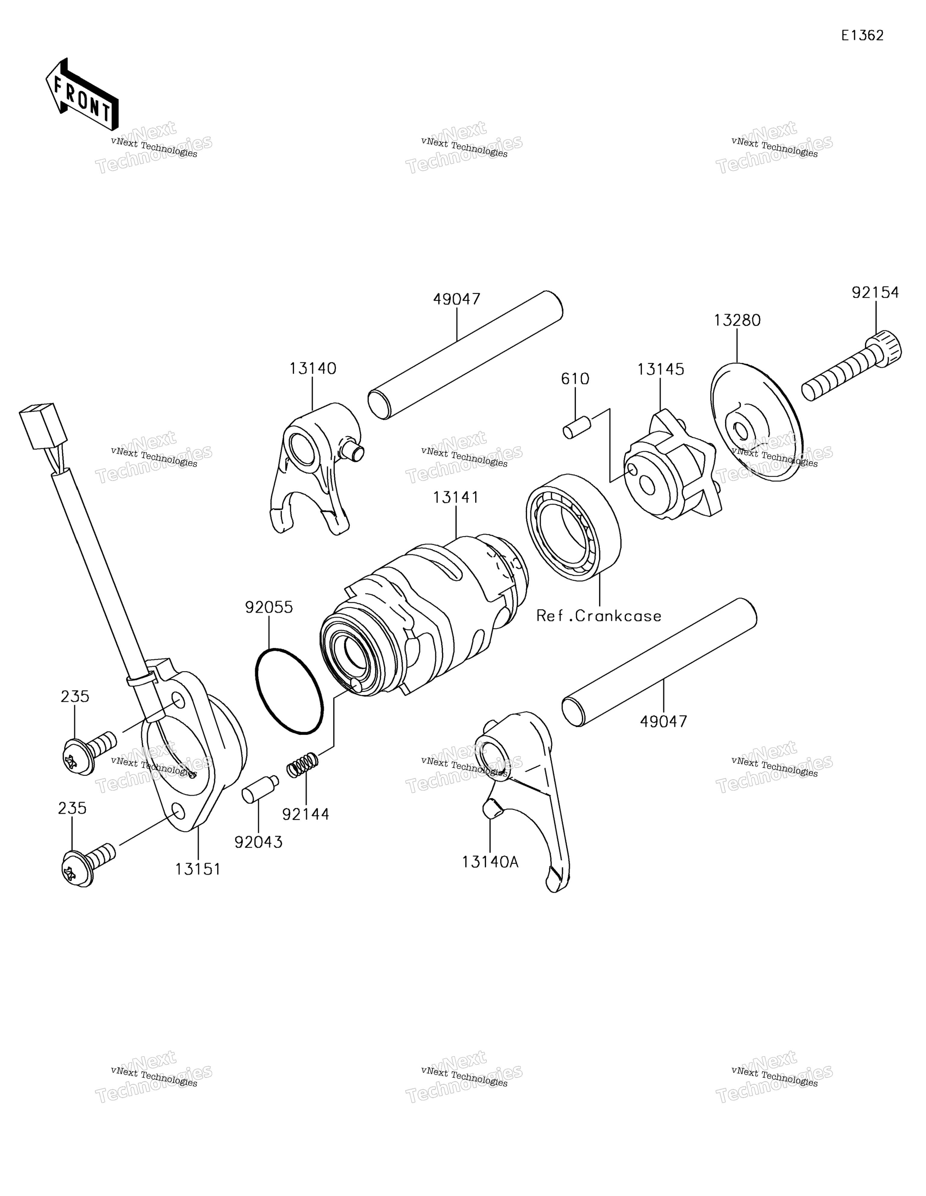 передача Change Drum / Shift Fork(S)