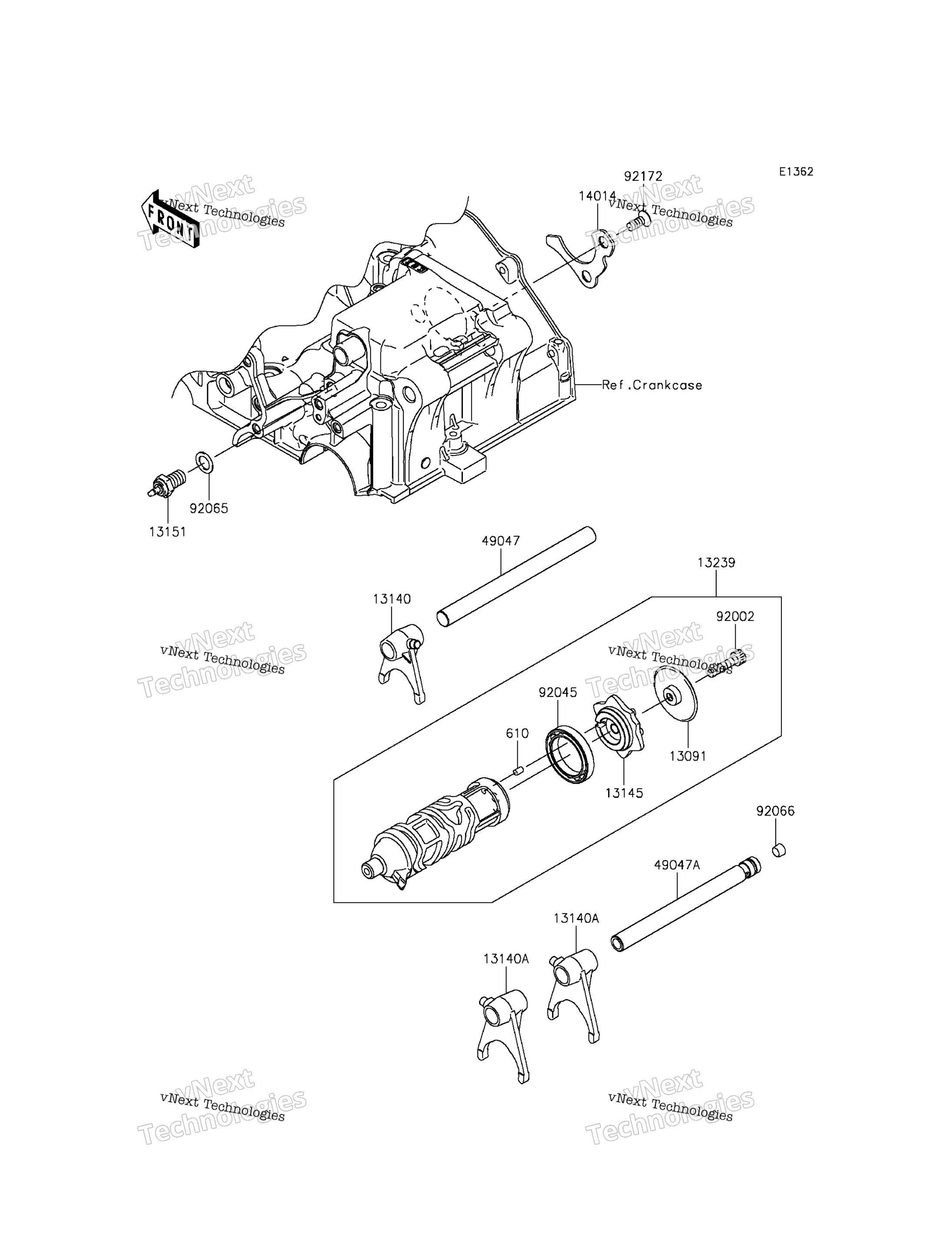 передача Change Drum / Shift Fork(S)