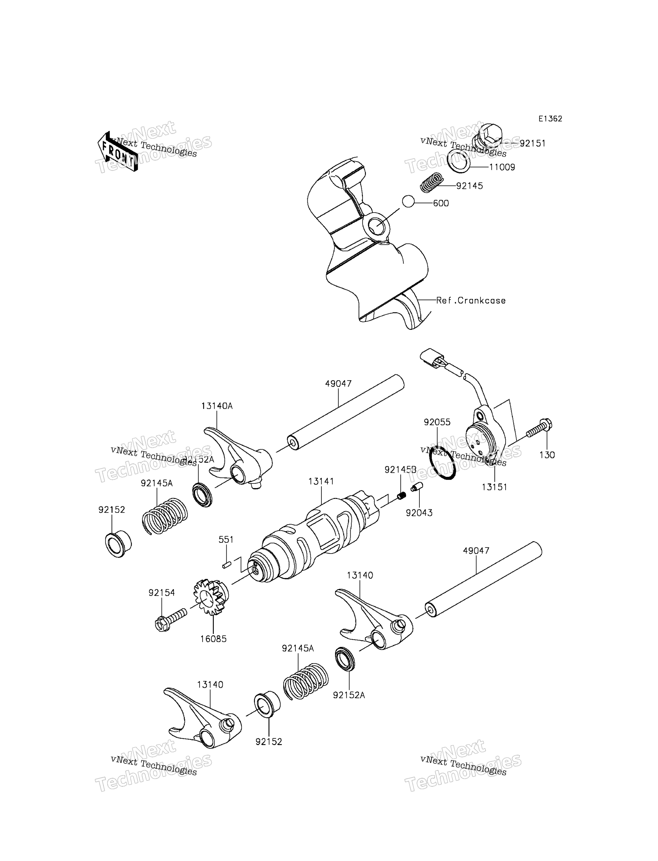 передача Change Drum / Shift Fork(S)