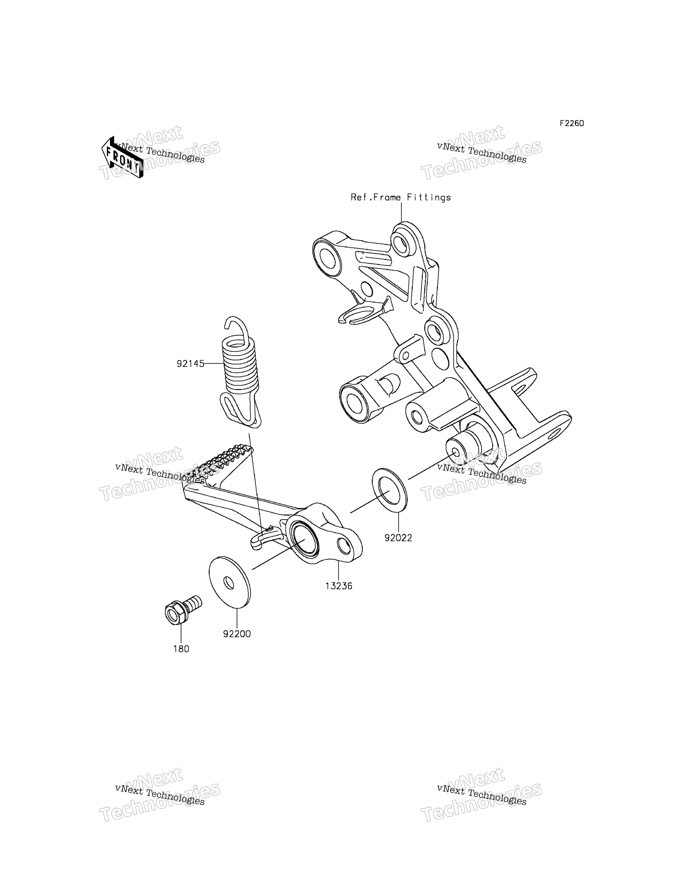 Тормоз Pedal/Torque Link