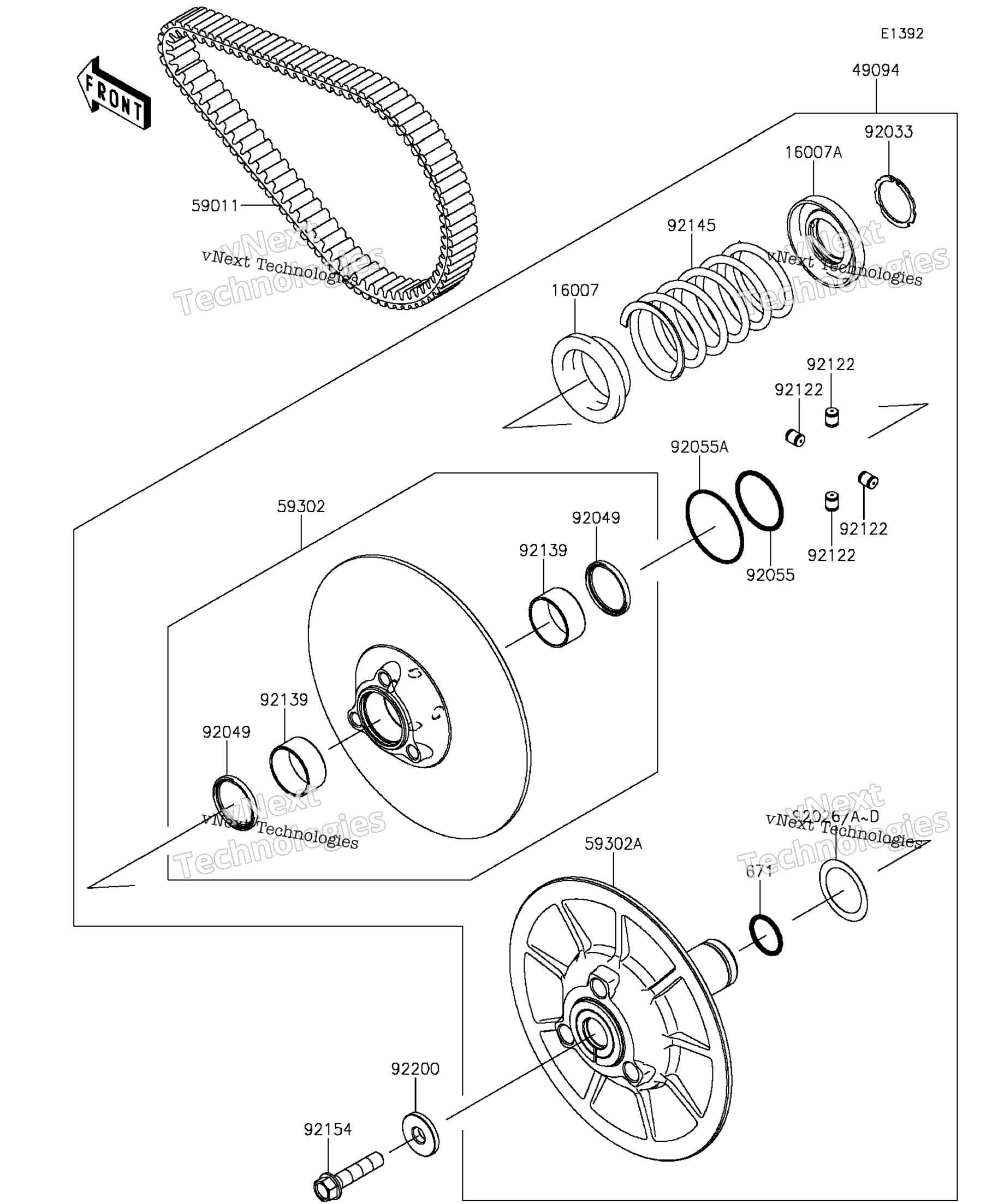 Ведомый Converter/Drive Belt