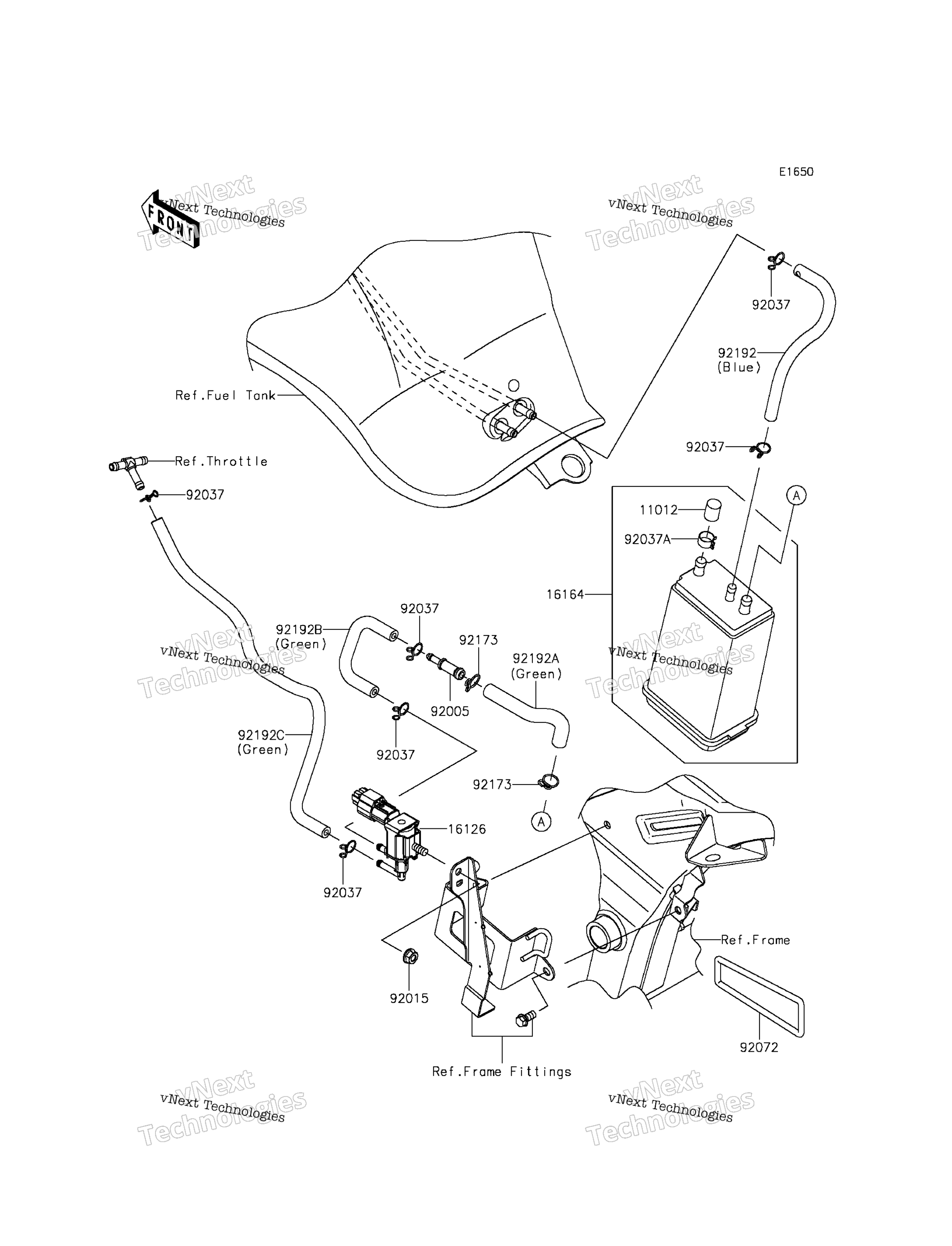 топливный Evaporative System (Ca)