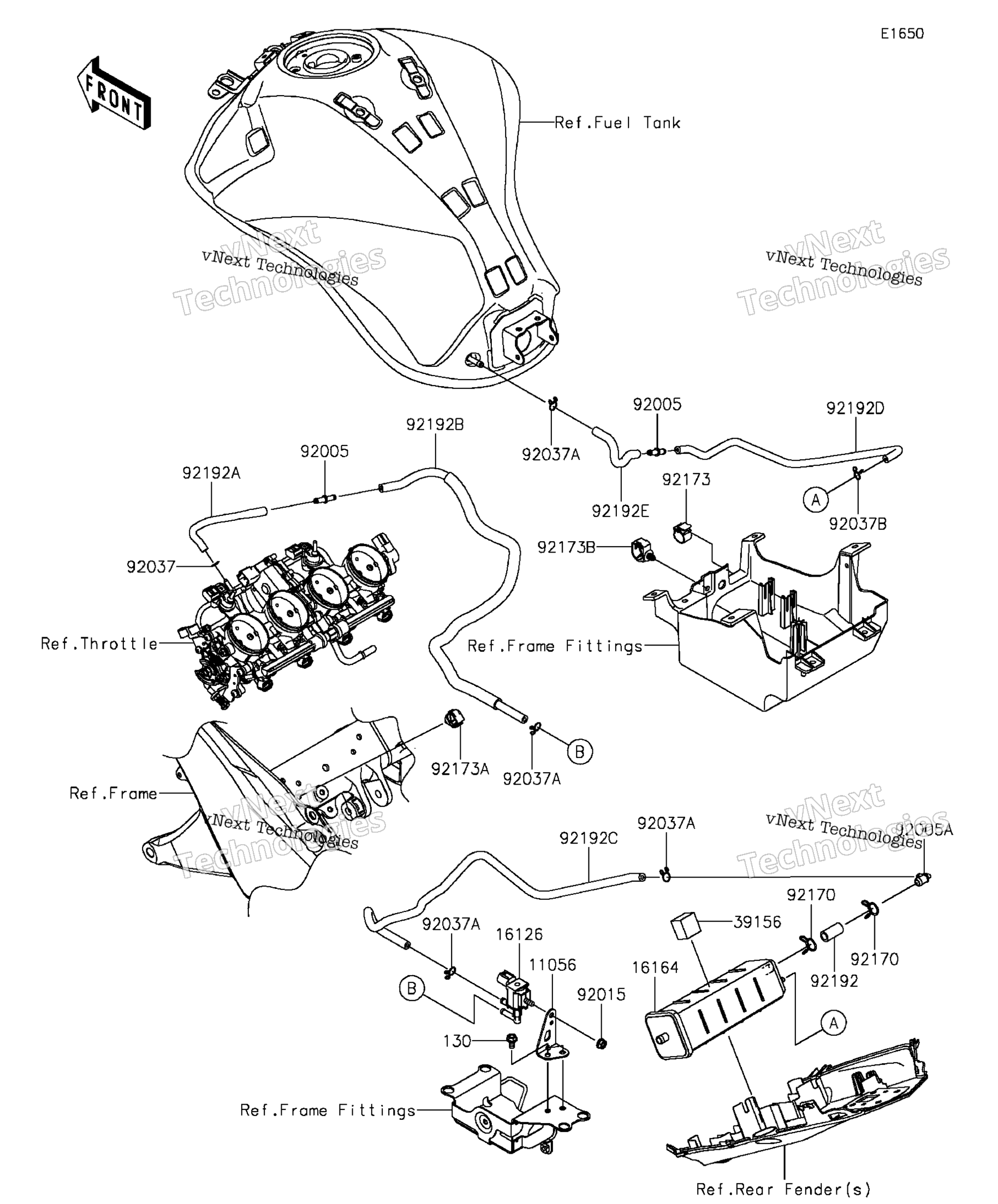 топливный Evaporative System(Ca)