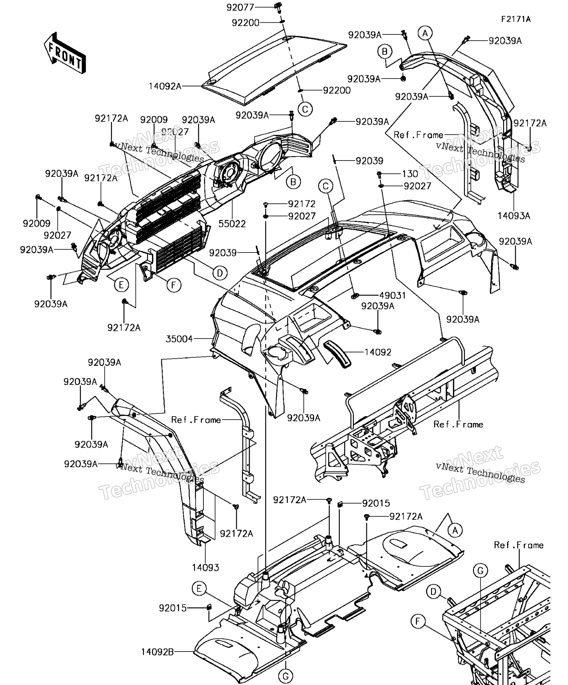 Передняя часть Fender(S)(Agf)