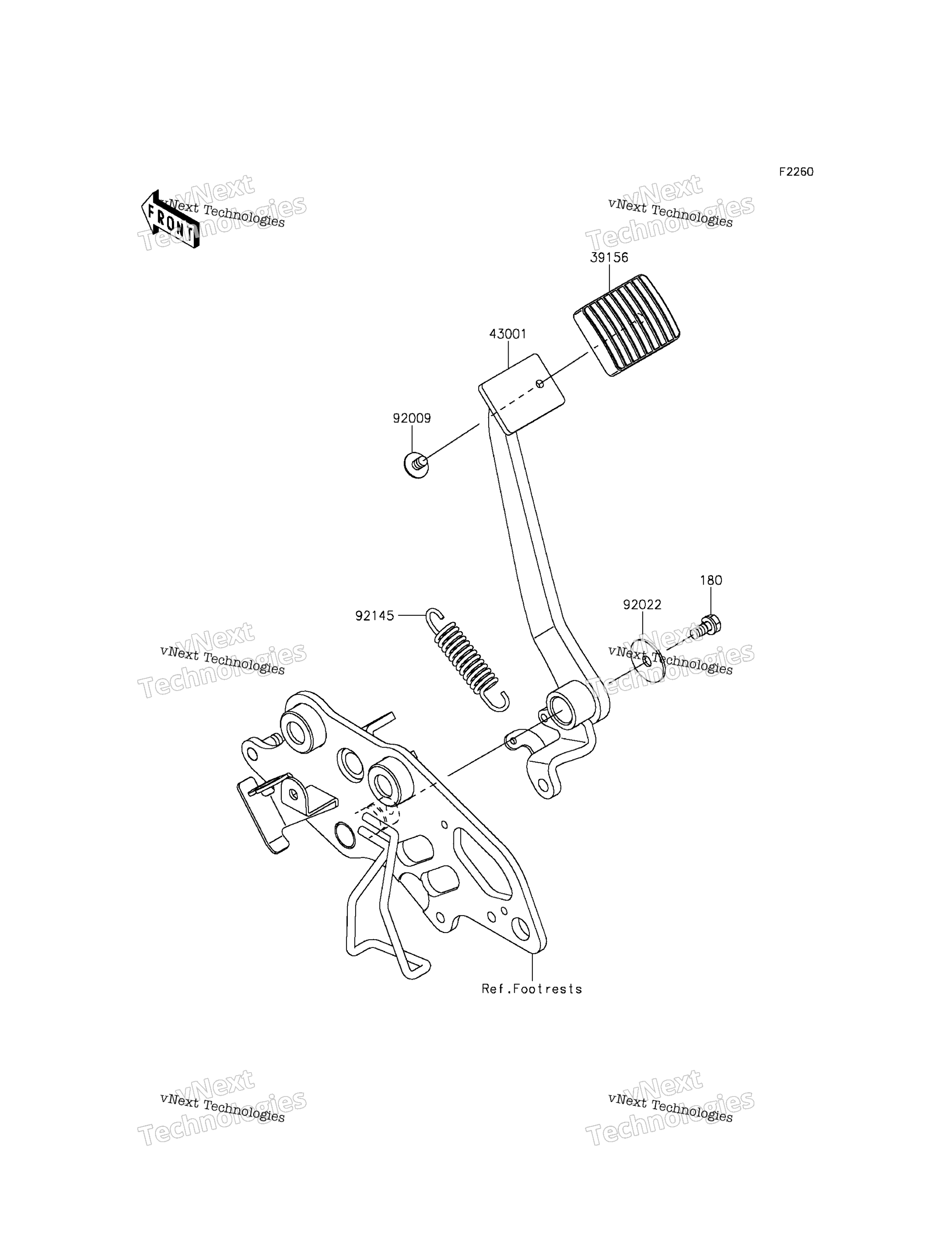 Тормоз Pedal/Torque Link