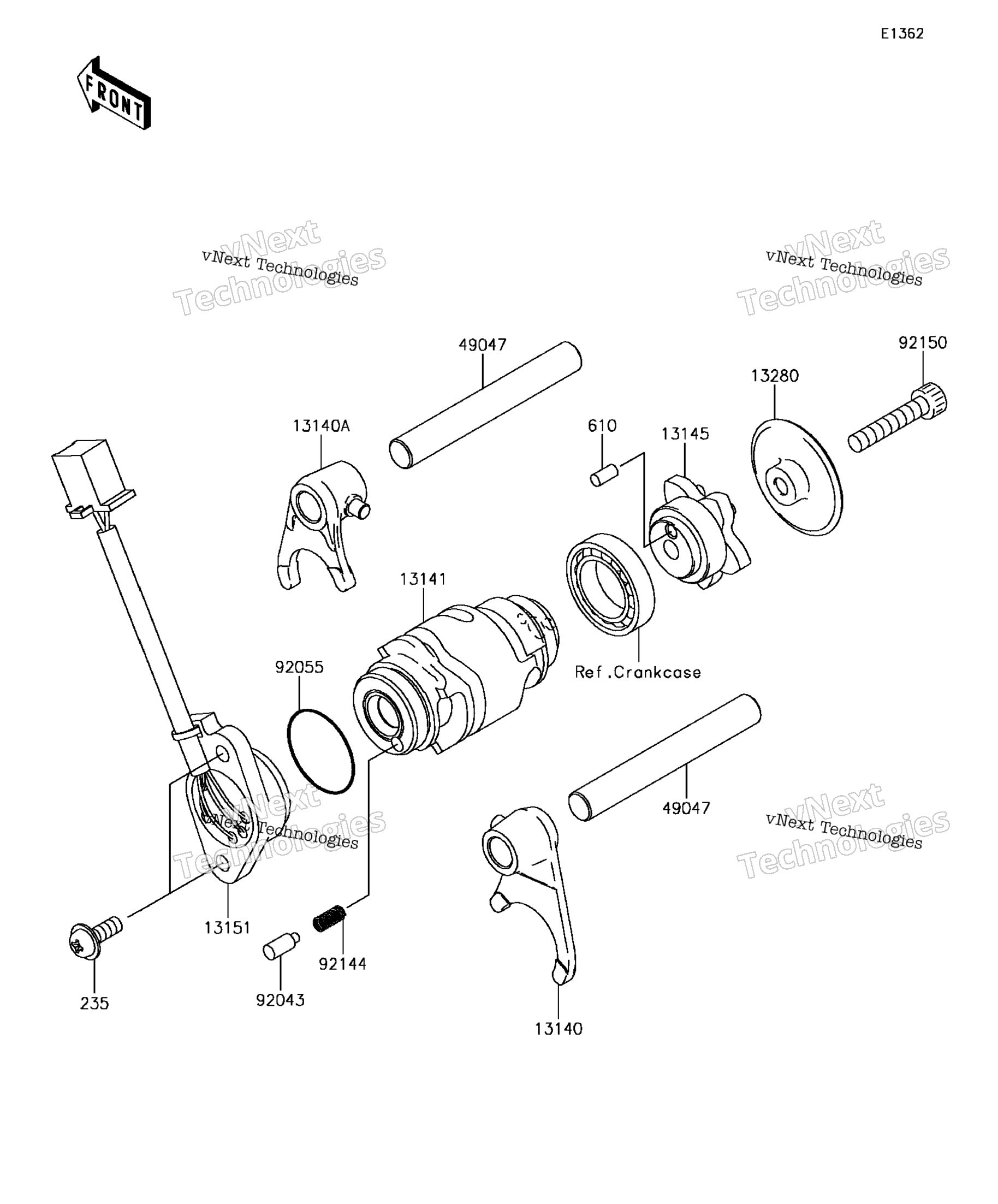 передача Change Drum / Shift Fork(S)