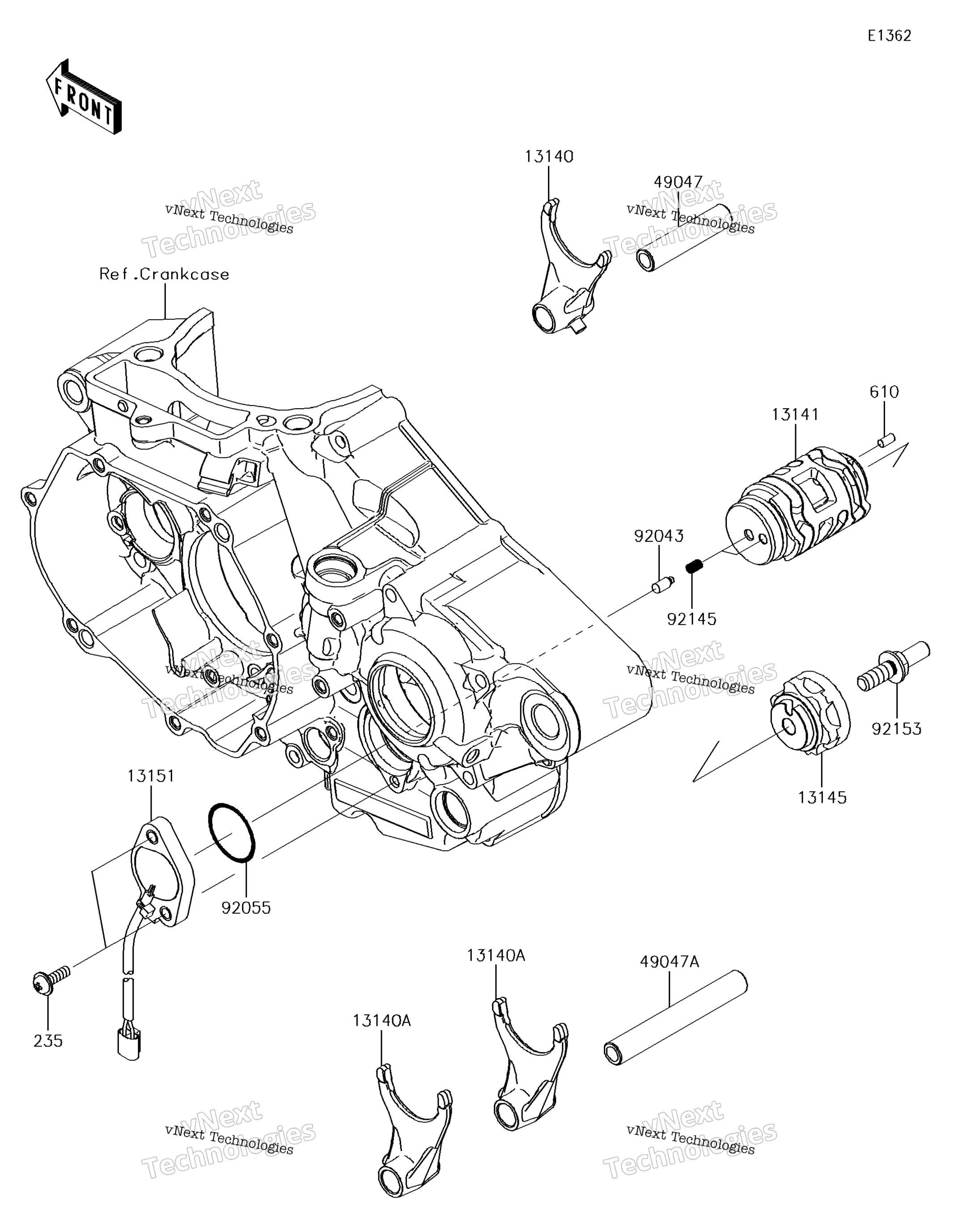 передача Change Drum / Shift Fork(S)