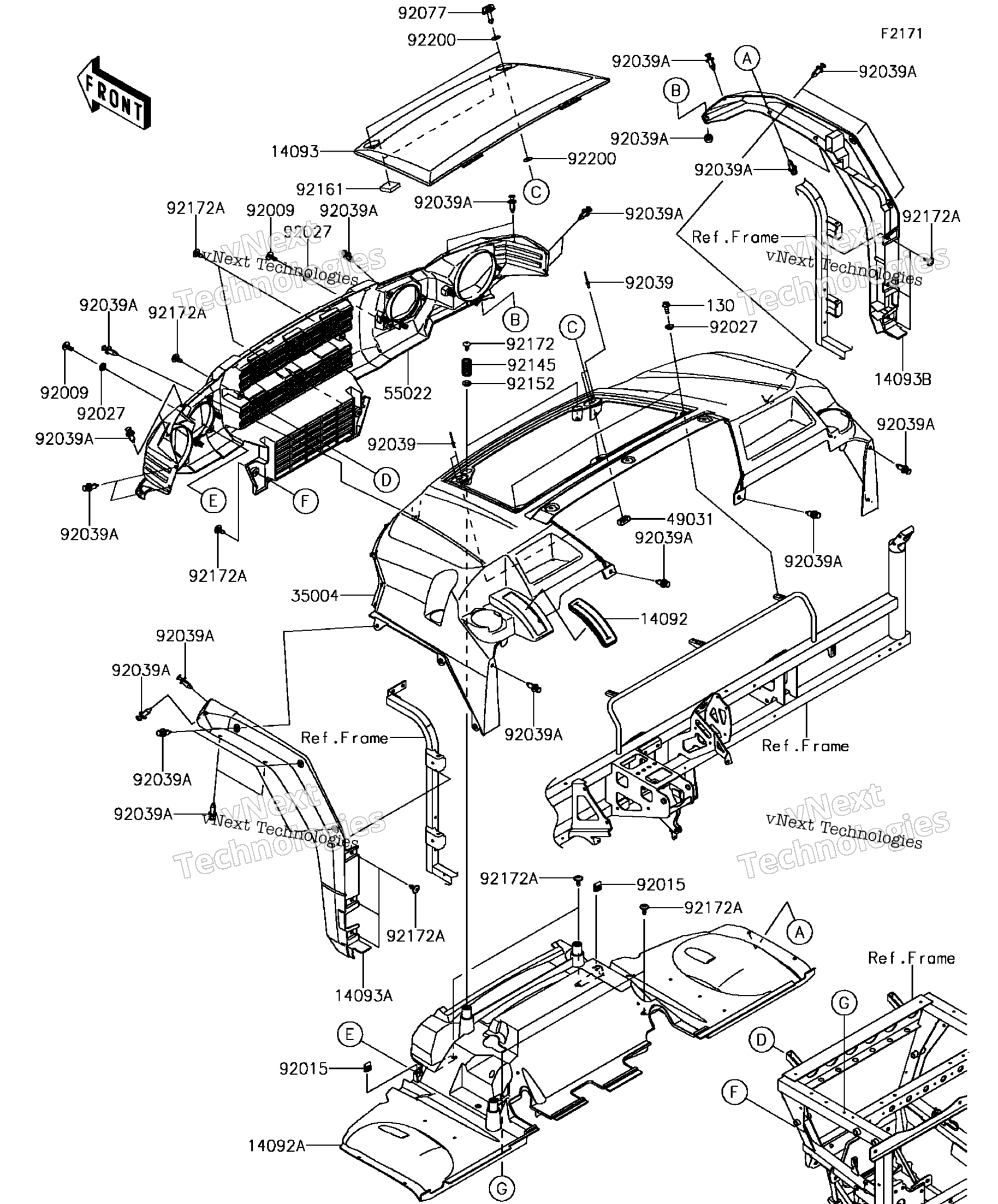 Переднее крыло (S)