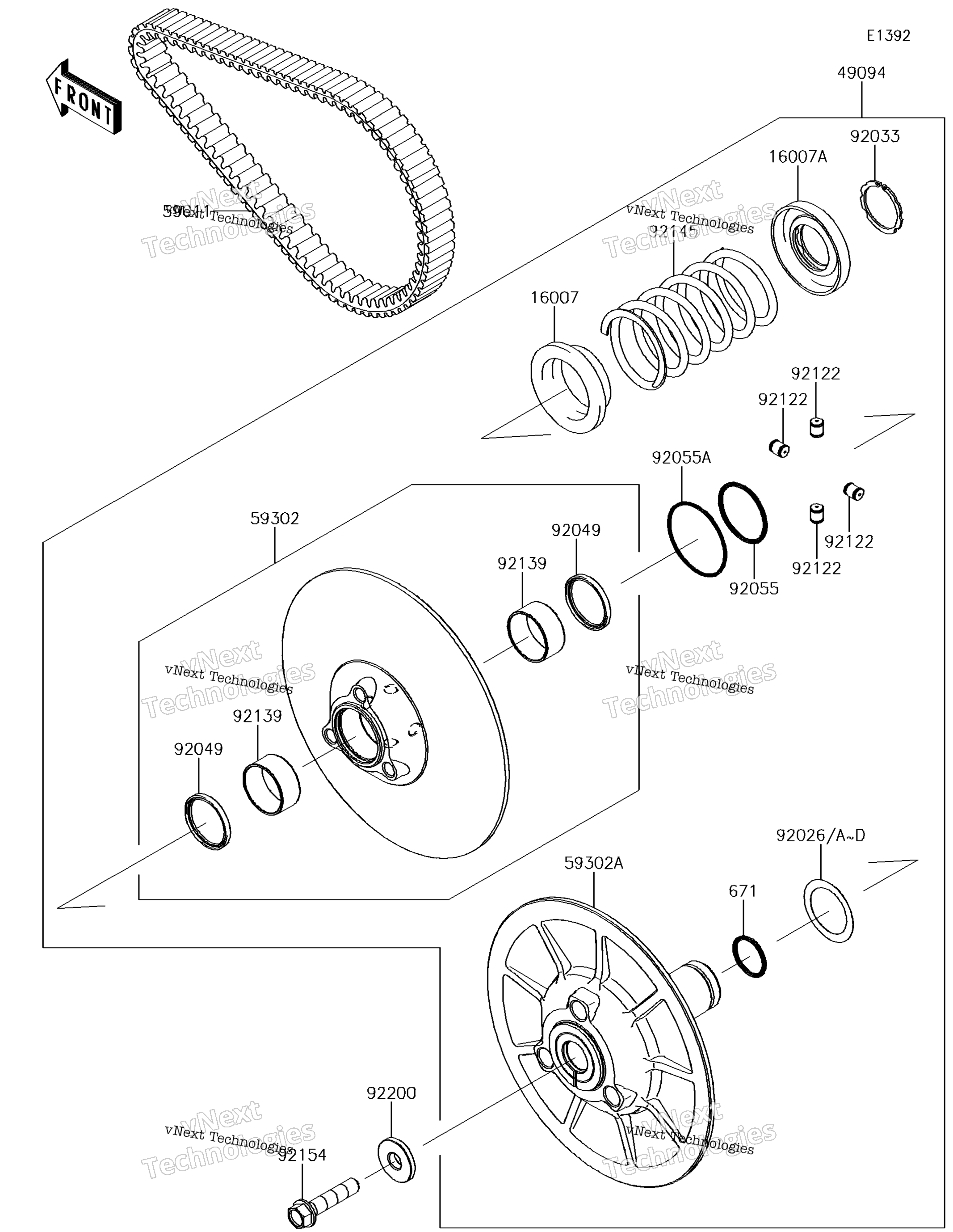 Ведомый Converter/Drive Belt