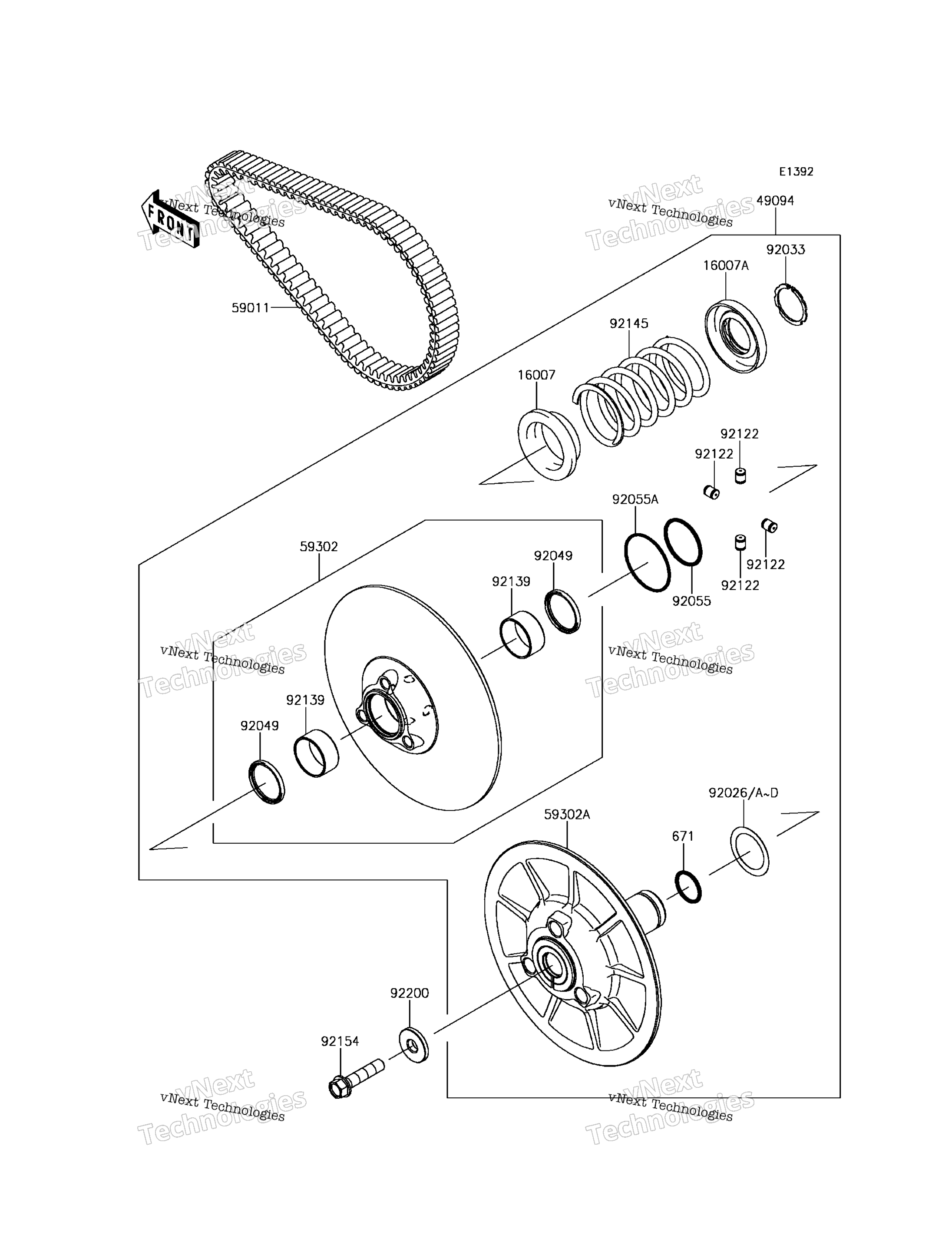 Ведомый Converter/Drive Belt