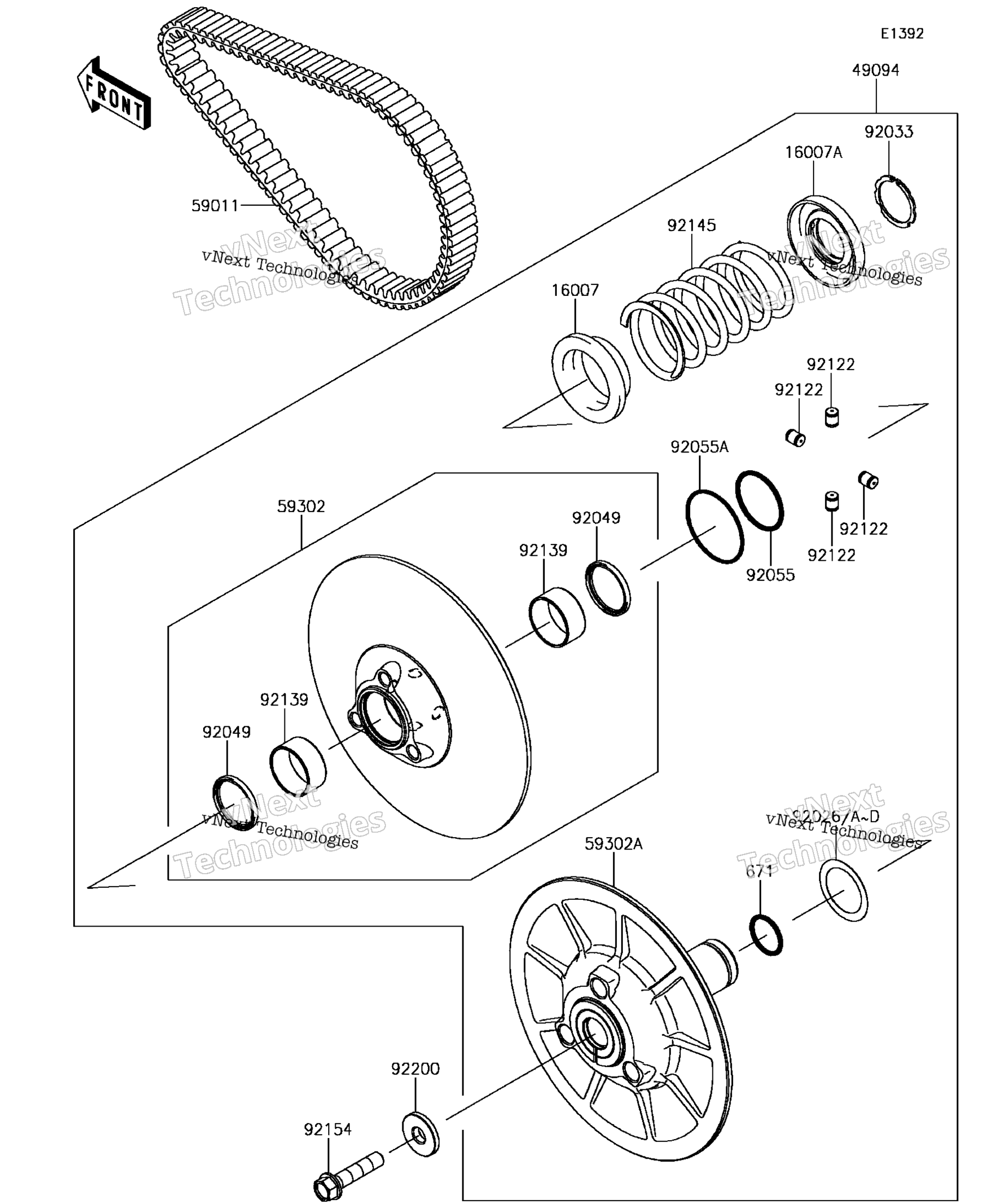 Ведомый Converter/Drive Belt
