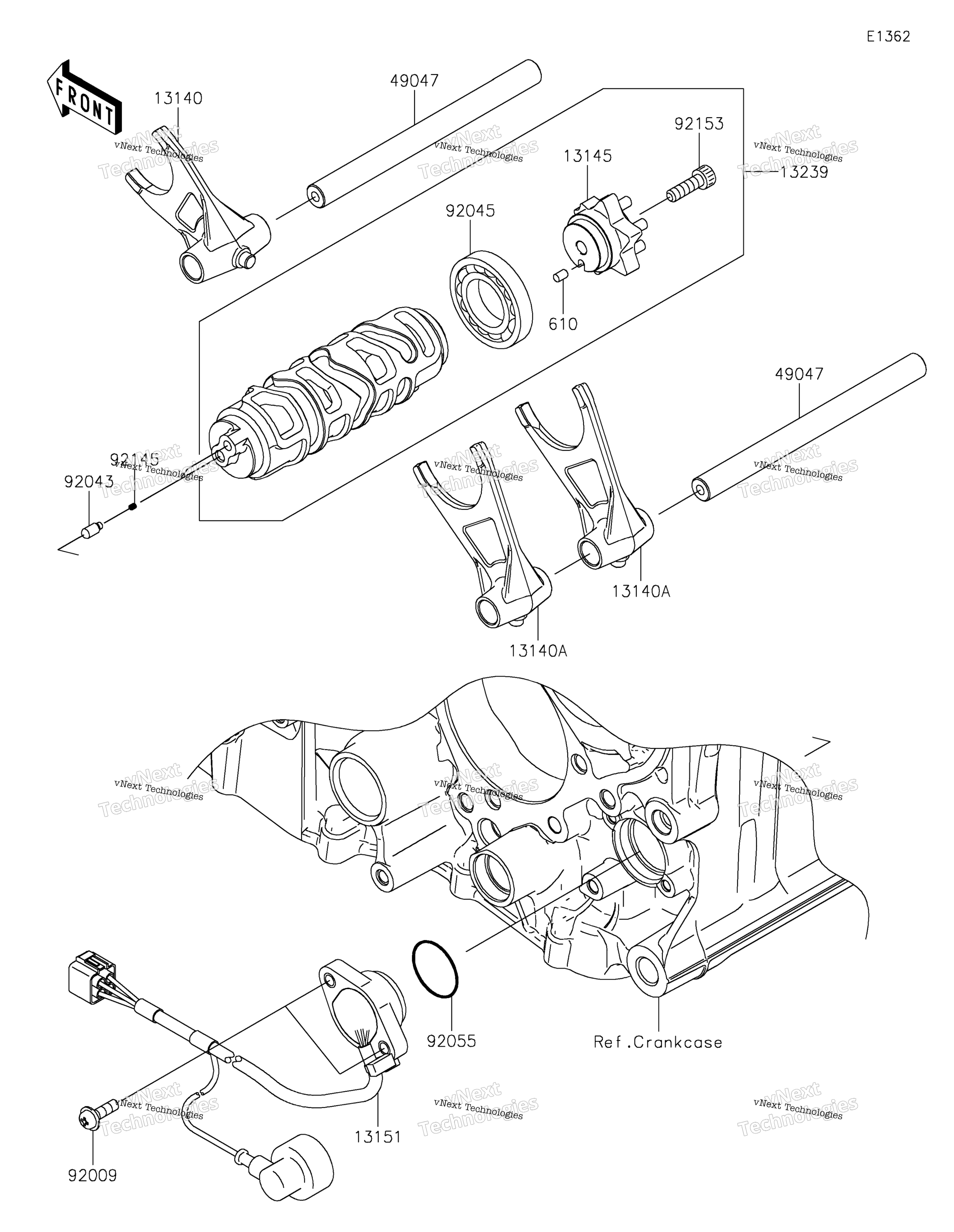 передача Change Drum / Shift Fork(S)