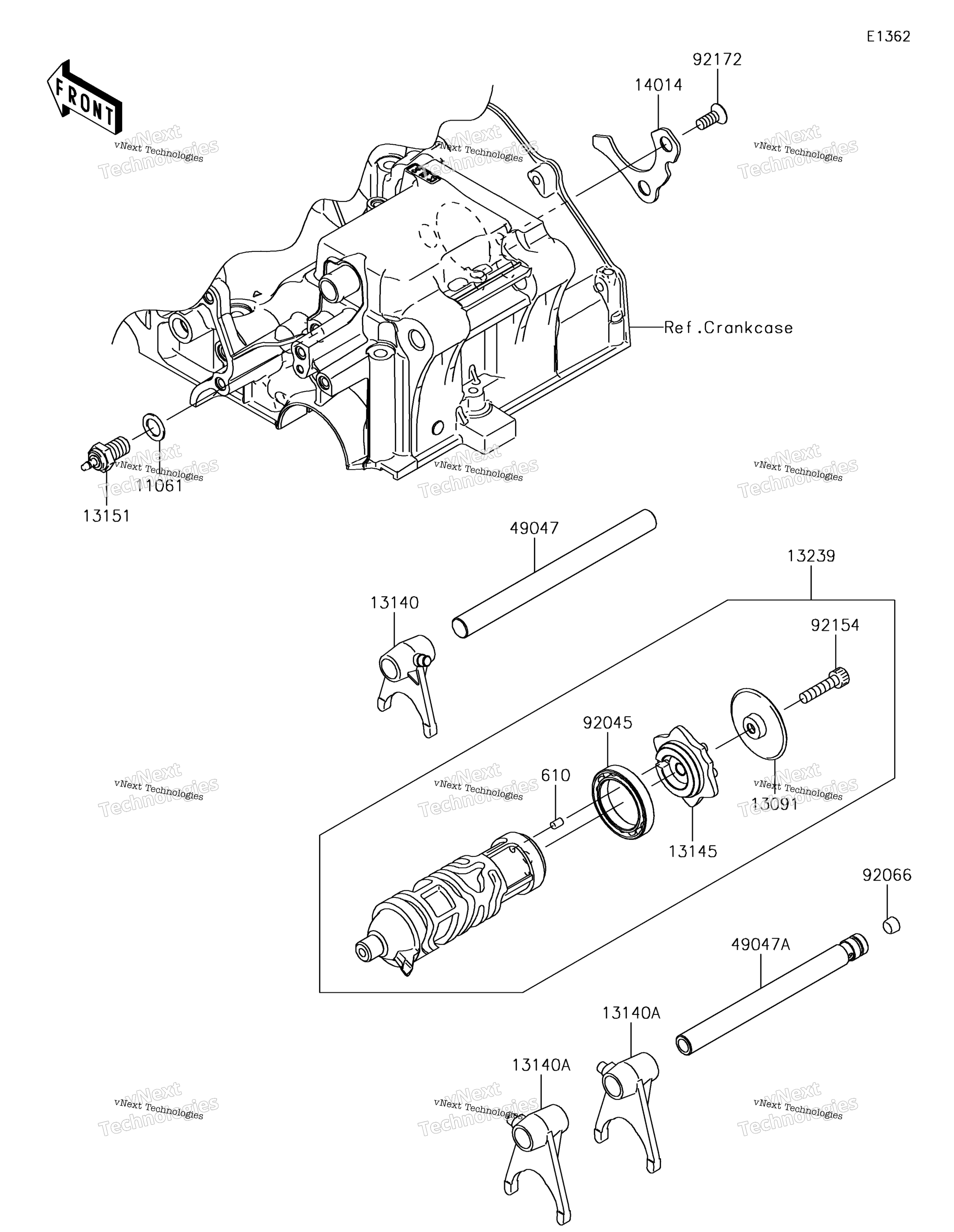 передача Change Drum / Shift Fork(S)