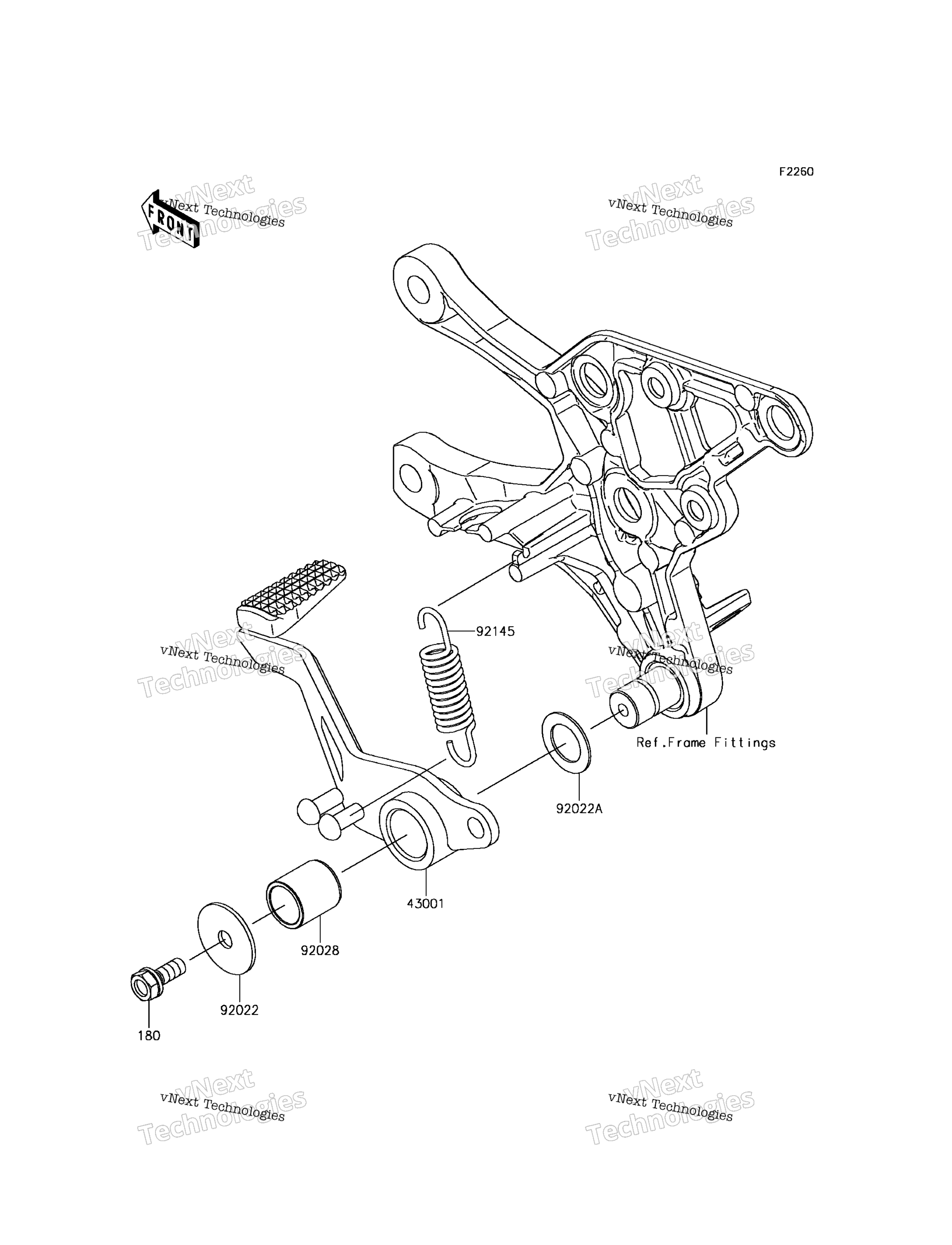 Тормоз Pedal/Torque Link