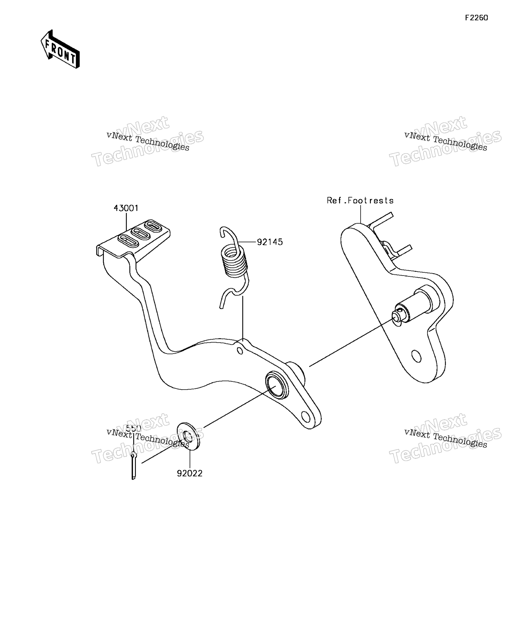 Тормоз Pedal/Torque Link