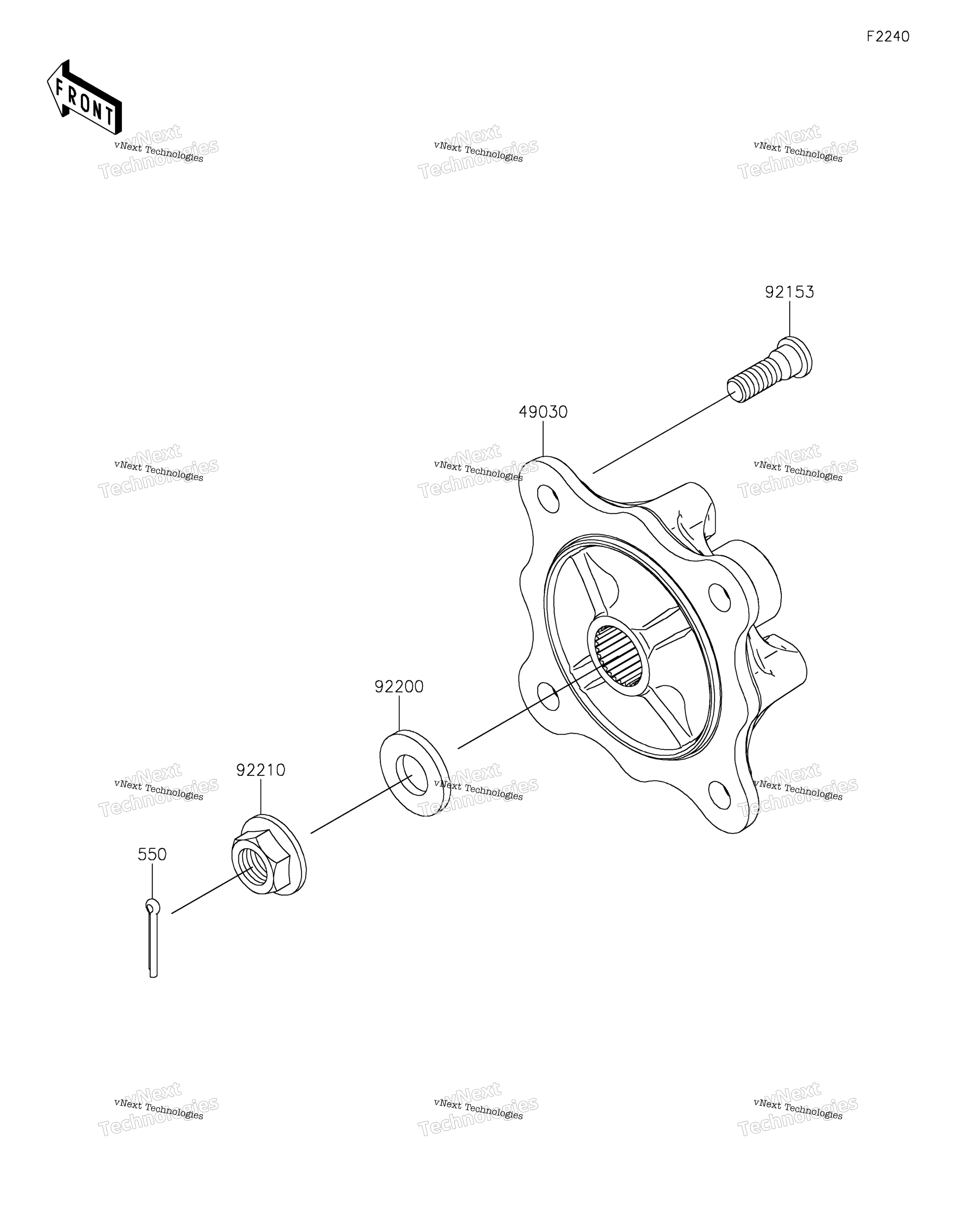 задний Hubs / Brakes