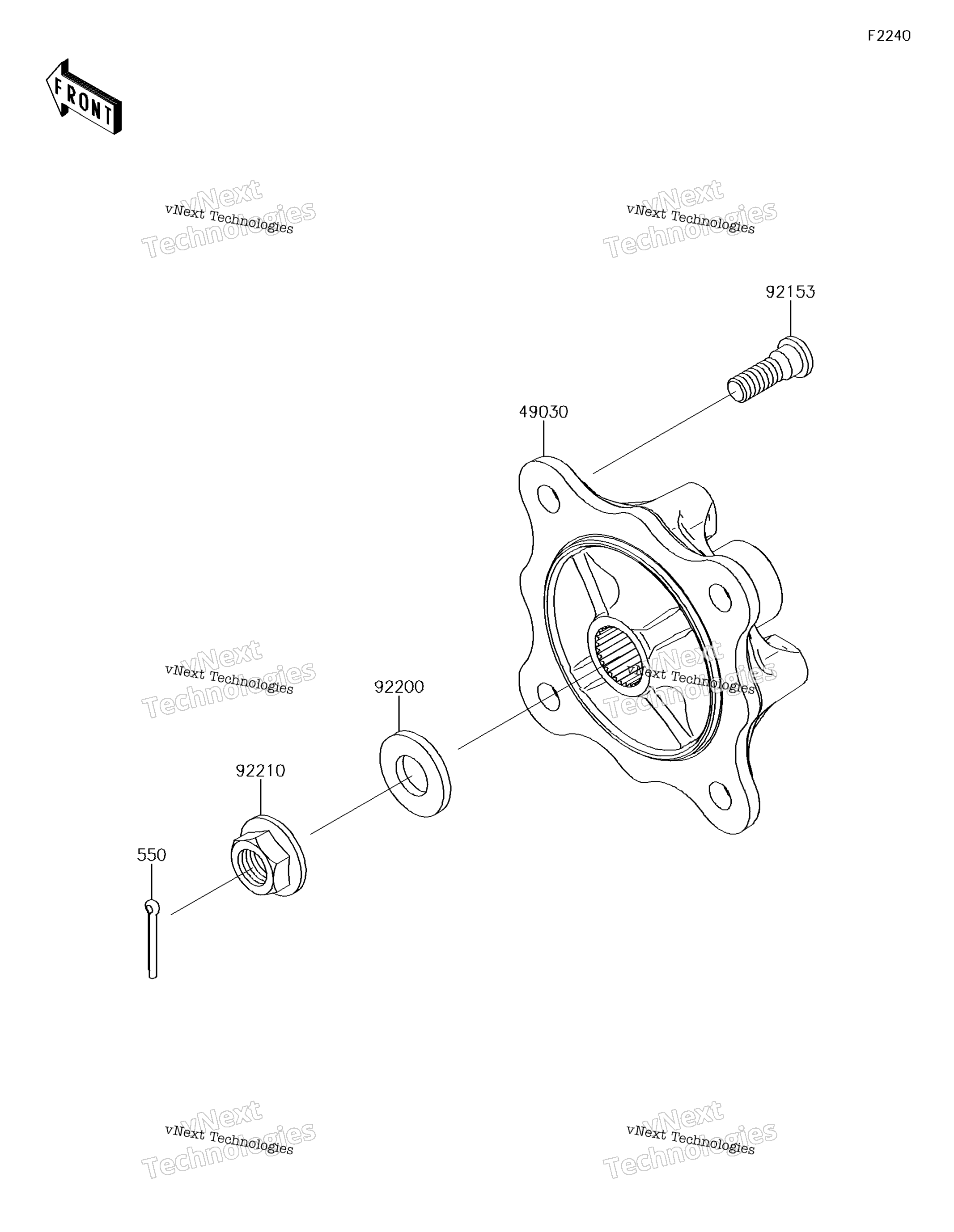 задний Hubs / Brakes