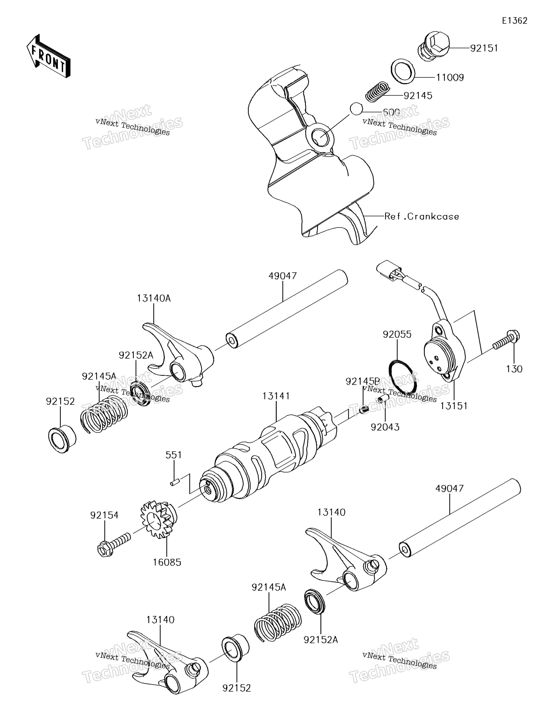 передача Change Drum / Shift Fork(S)